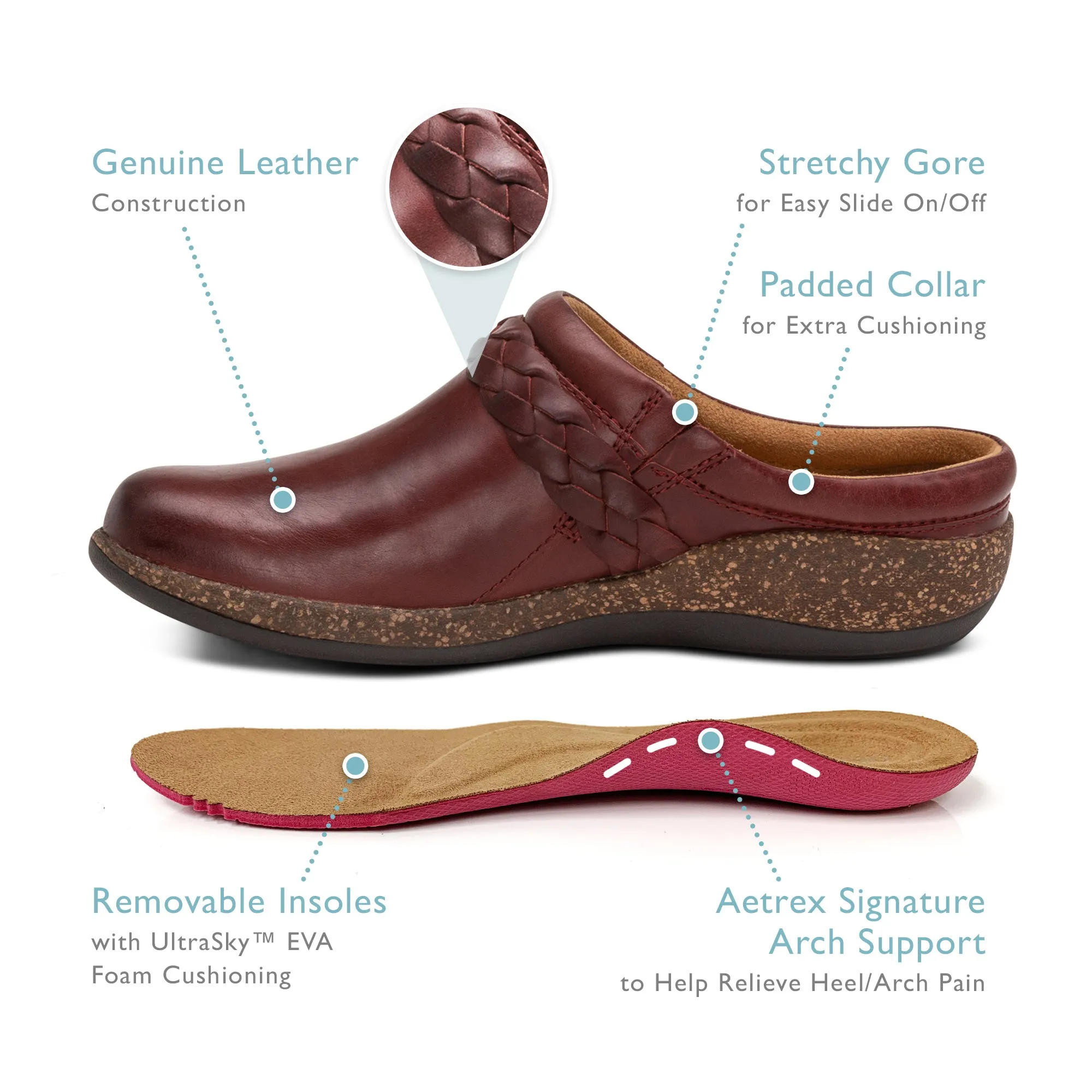 AETREX LIBBY CLOQUE CONFORT FEMME
