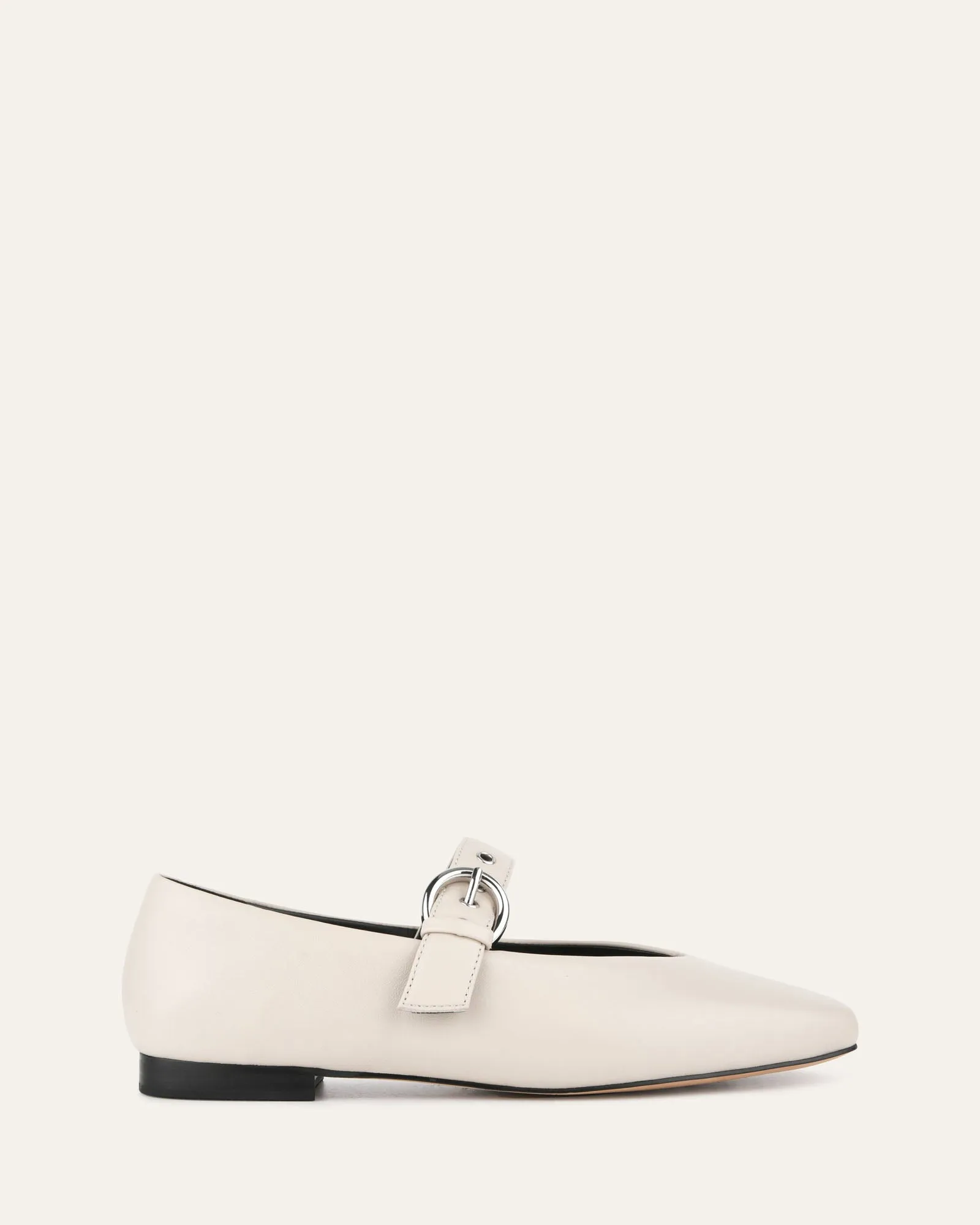 ANNABELLE BALLERINES DÉCONTRACTÉES EN CUIR BONE