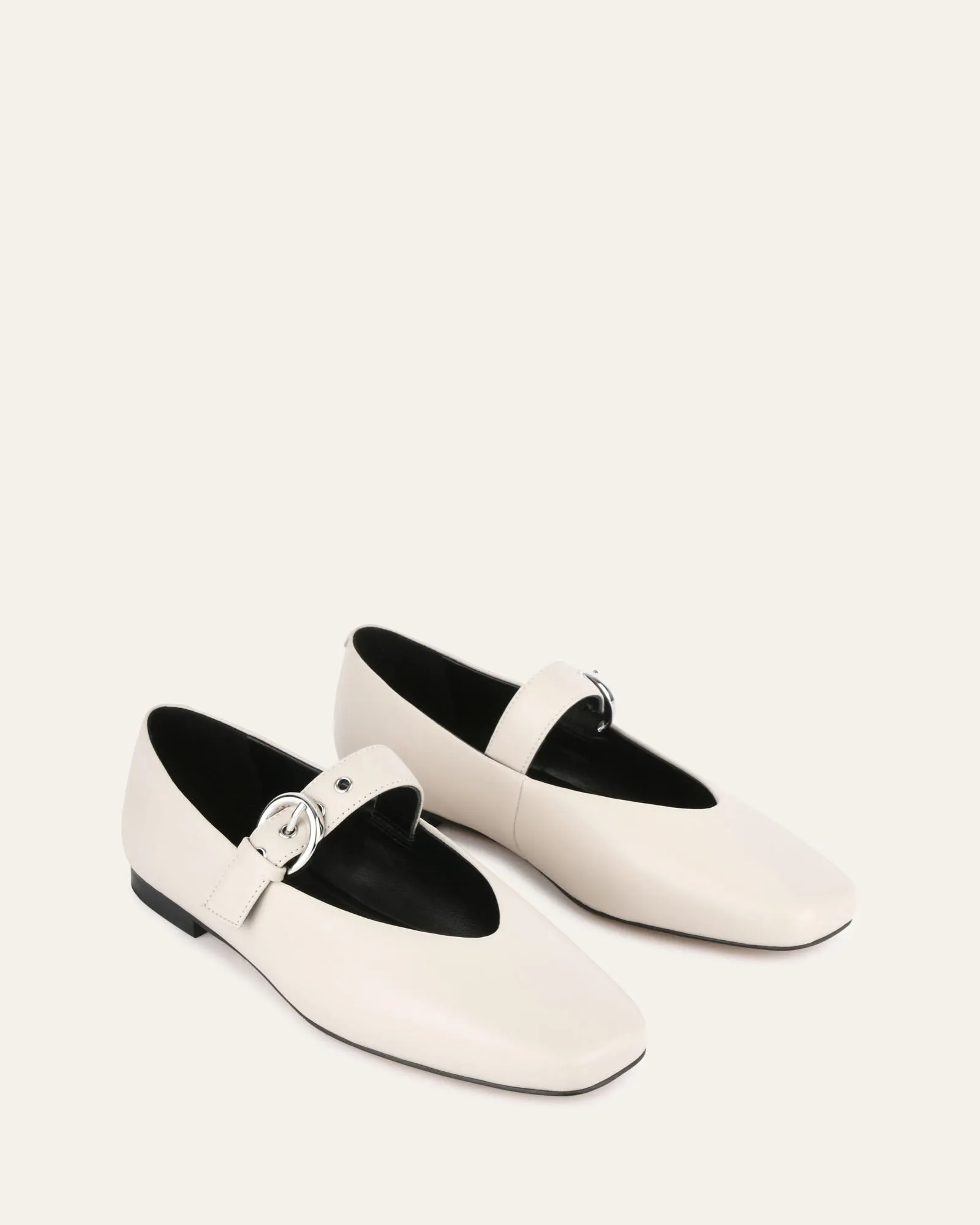 ANNABELLE BALLERINES DÉCONTRACTÉES EN CUIR BONE