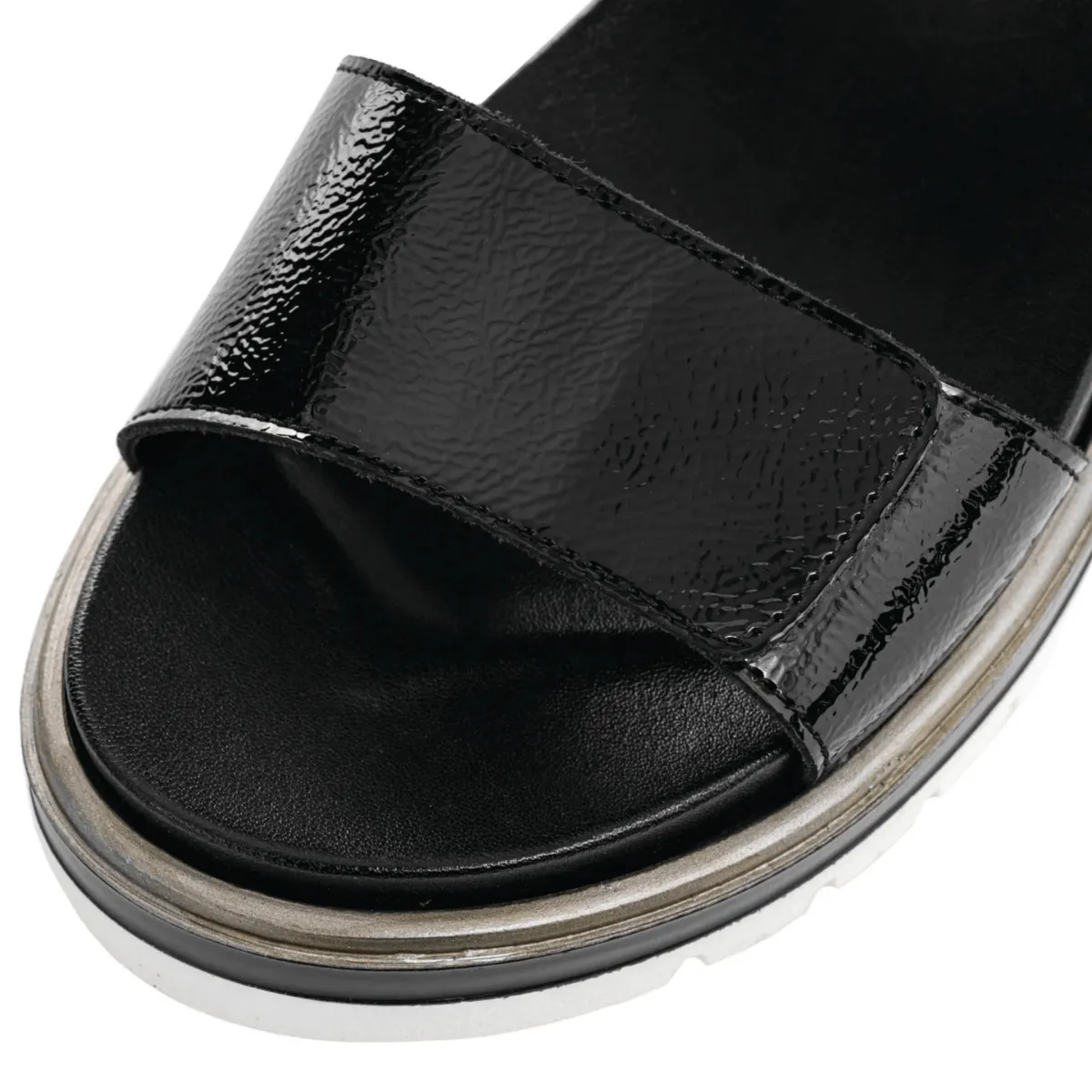 Ara Femmes Marbella Noir Cuir Verni