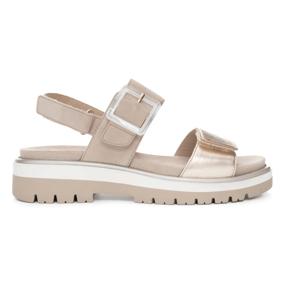 Ara Femme Marbella Sand Cuir Métallisé
