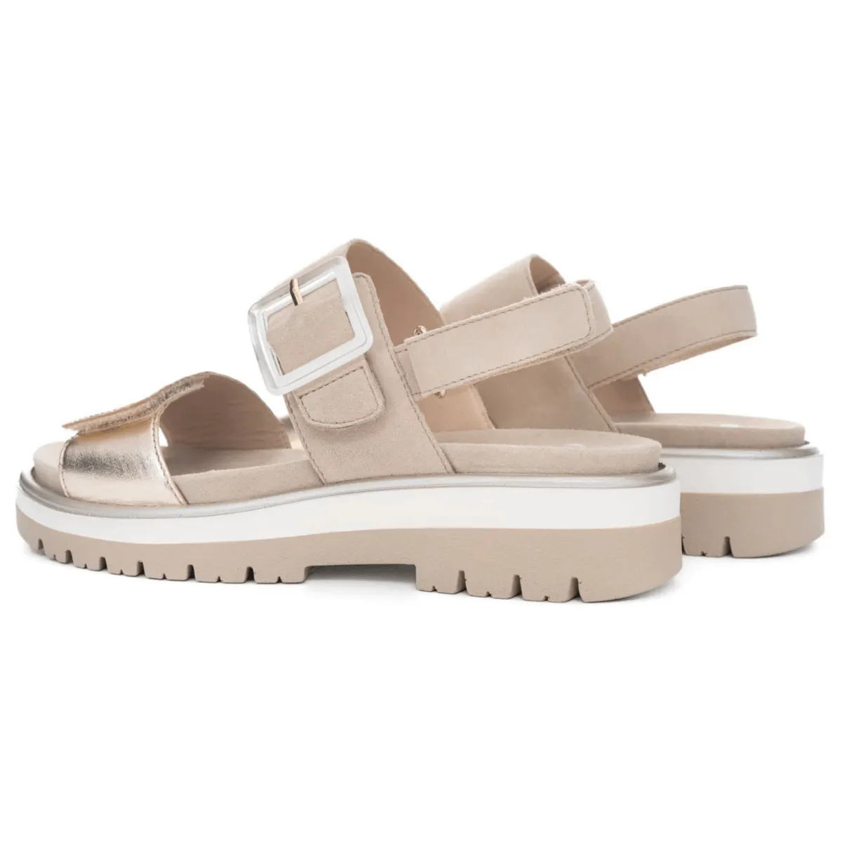 Ara Femme Marbella Sand Cuir Métallisé