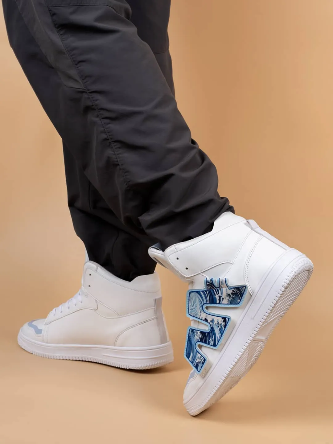 Bacca Bucci Chaussures de Sport Homme à Tige Haute PATCH-PLAY