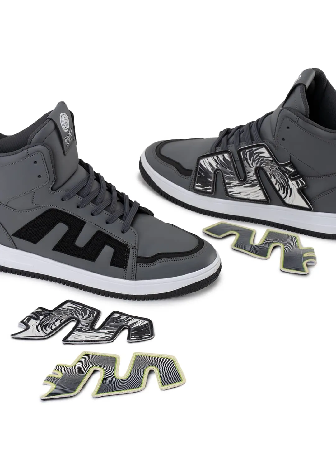 Bacca Bucci Chaussures de Sport Homme à Tige Haute PATCH-PLAY