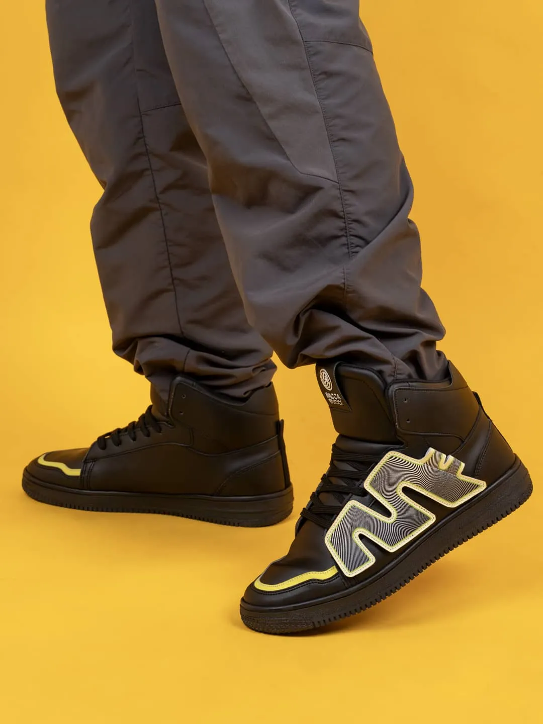 Bacca Bucci Chaussures de Sport Homme à Tige Haute PATCH-PLAY