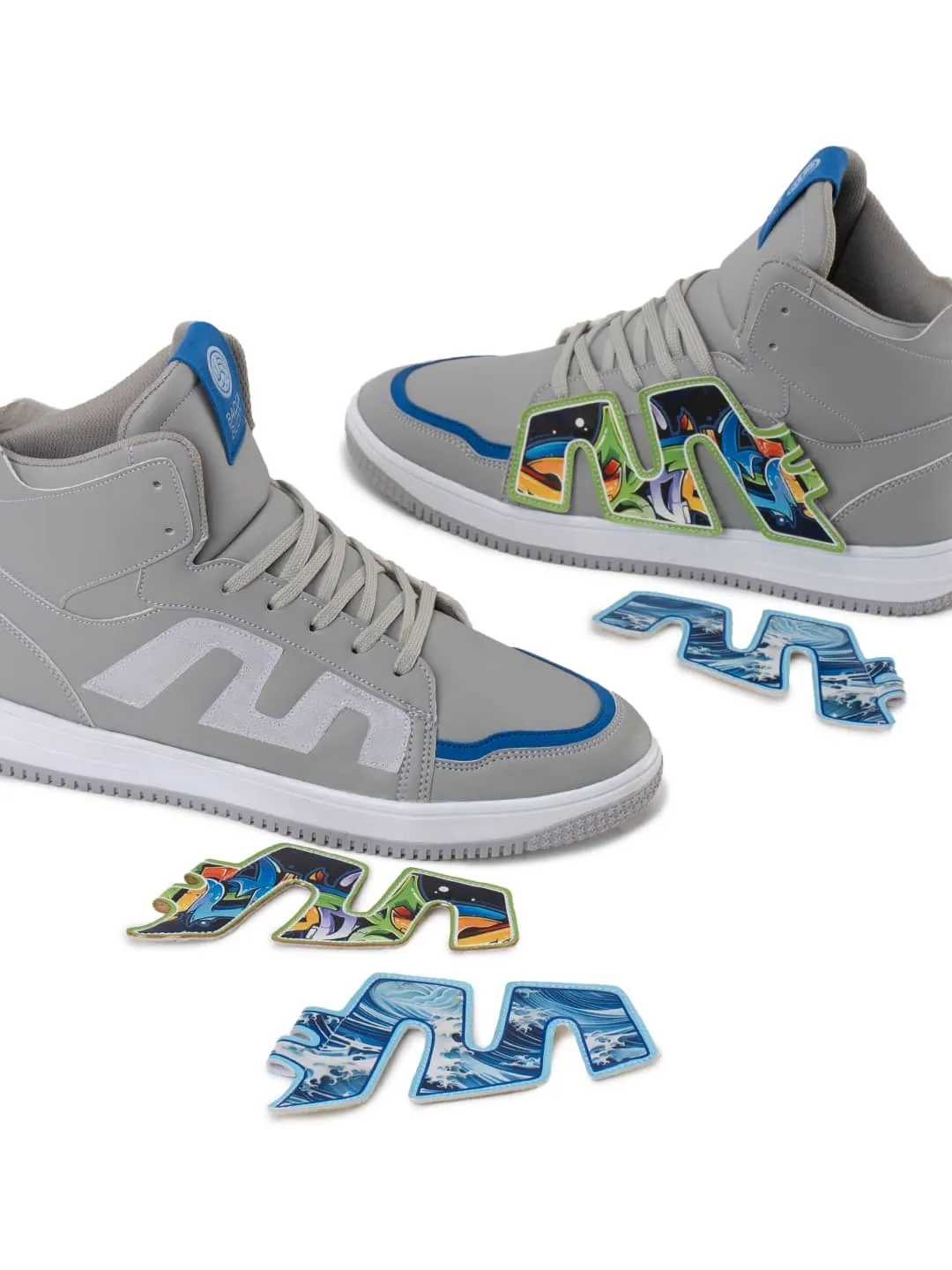 Bacca Bucci Chaussures de Sport Homme à Tige Haute PATCH-PLAY