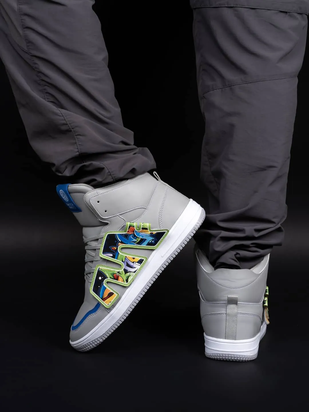 Bacca Bucci Chaussures de Sport Homme à Tige Haute PATCH-PLAY