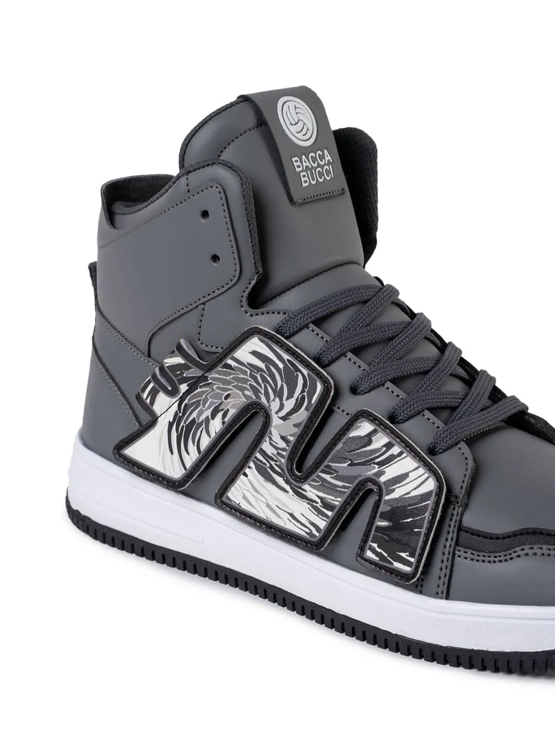 Bacca Bucci Chaussures de Sport Homme à Tige Haute PATCH-PLAY