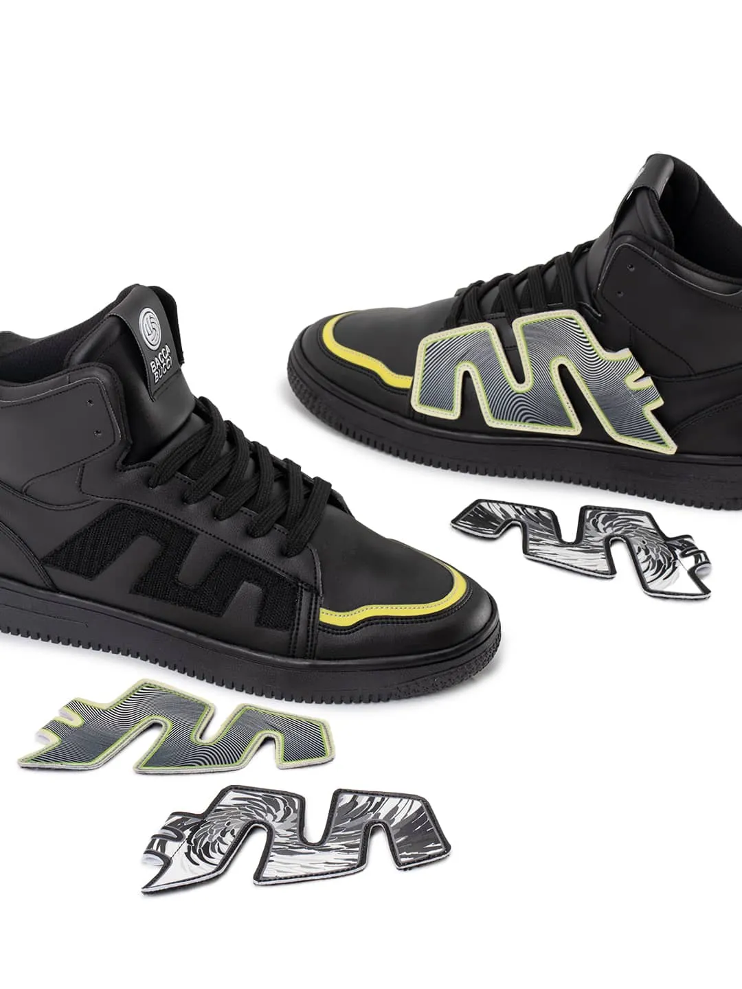 Bacca Bucci Chaussures de Sport Homme à Tige Haute PATCH-PLAY