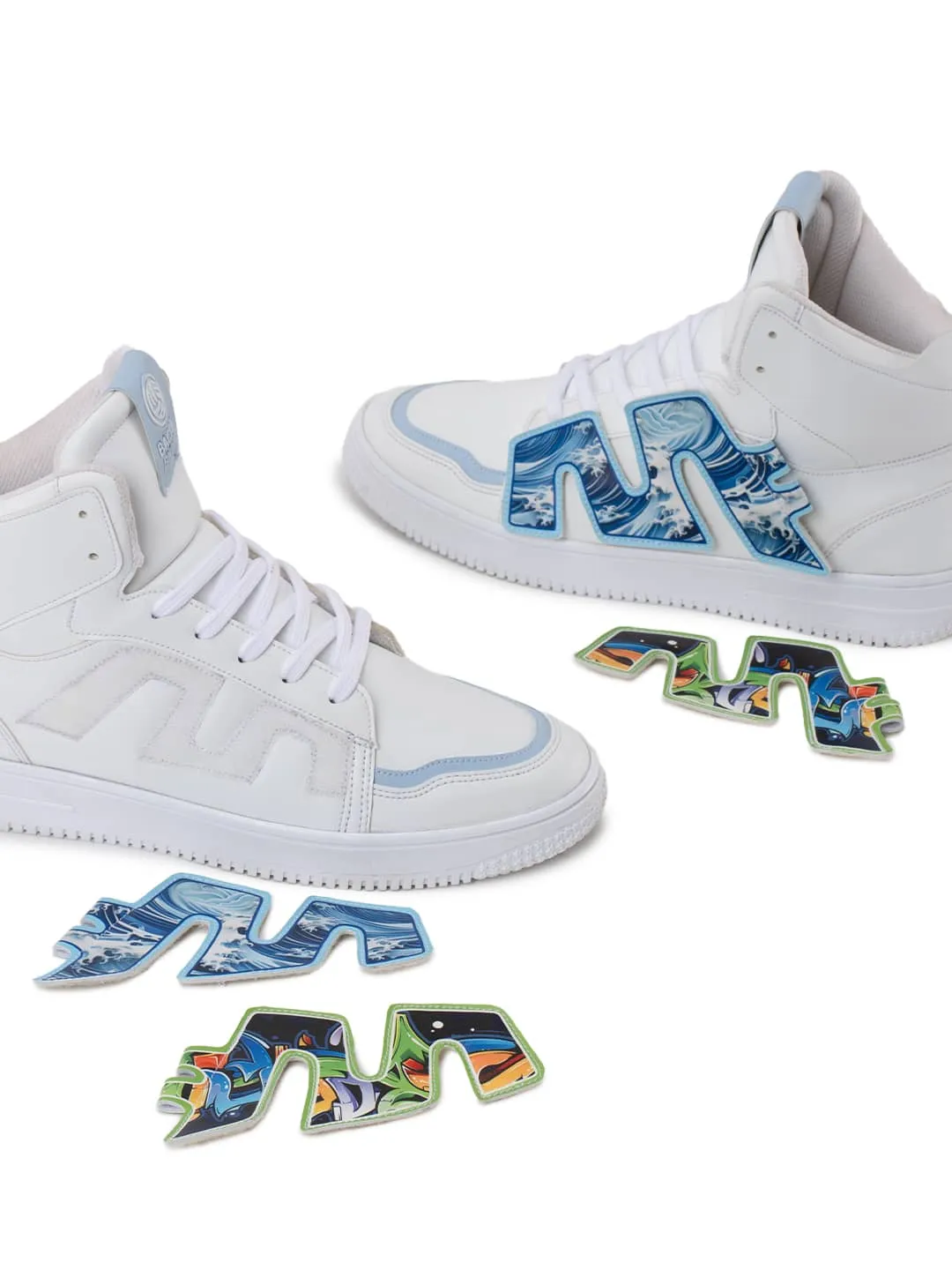 Bacca Bucci Chaussures de Sport Homme à Tige Haute PATCH-PLAY