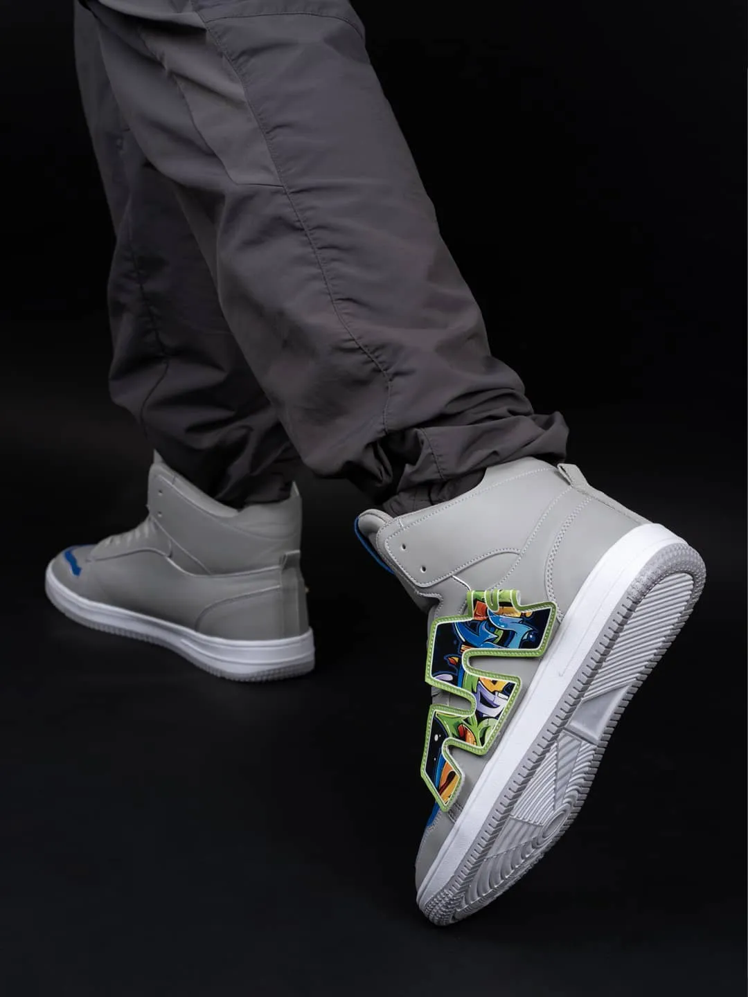 Bacca Bucci Chaussures de Sport Homme à Tige Haute PATCH-PLAY