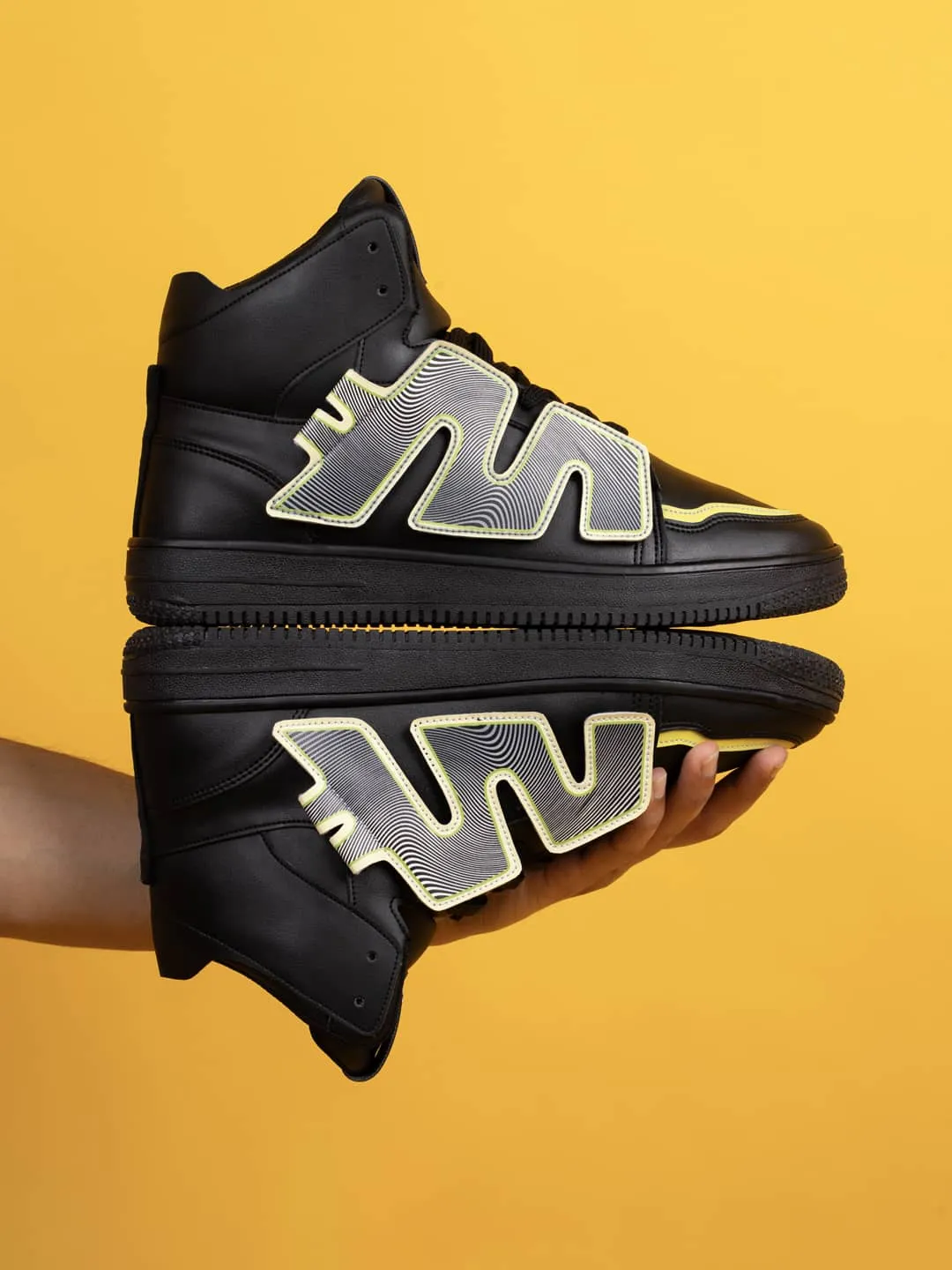 Bacca Bucci Chaussures de Sport Homme à Tige Haute PATCH-PLAY