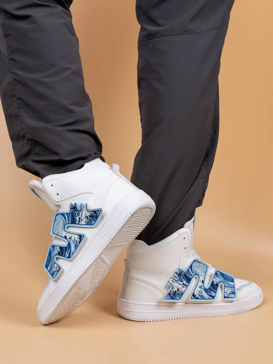 Bacca Bucci Chaussures de Sport Homme à Tige Haute PATCH-PLAY