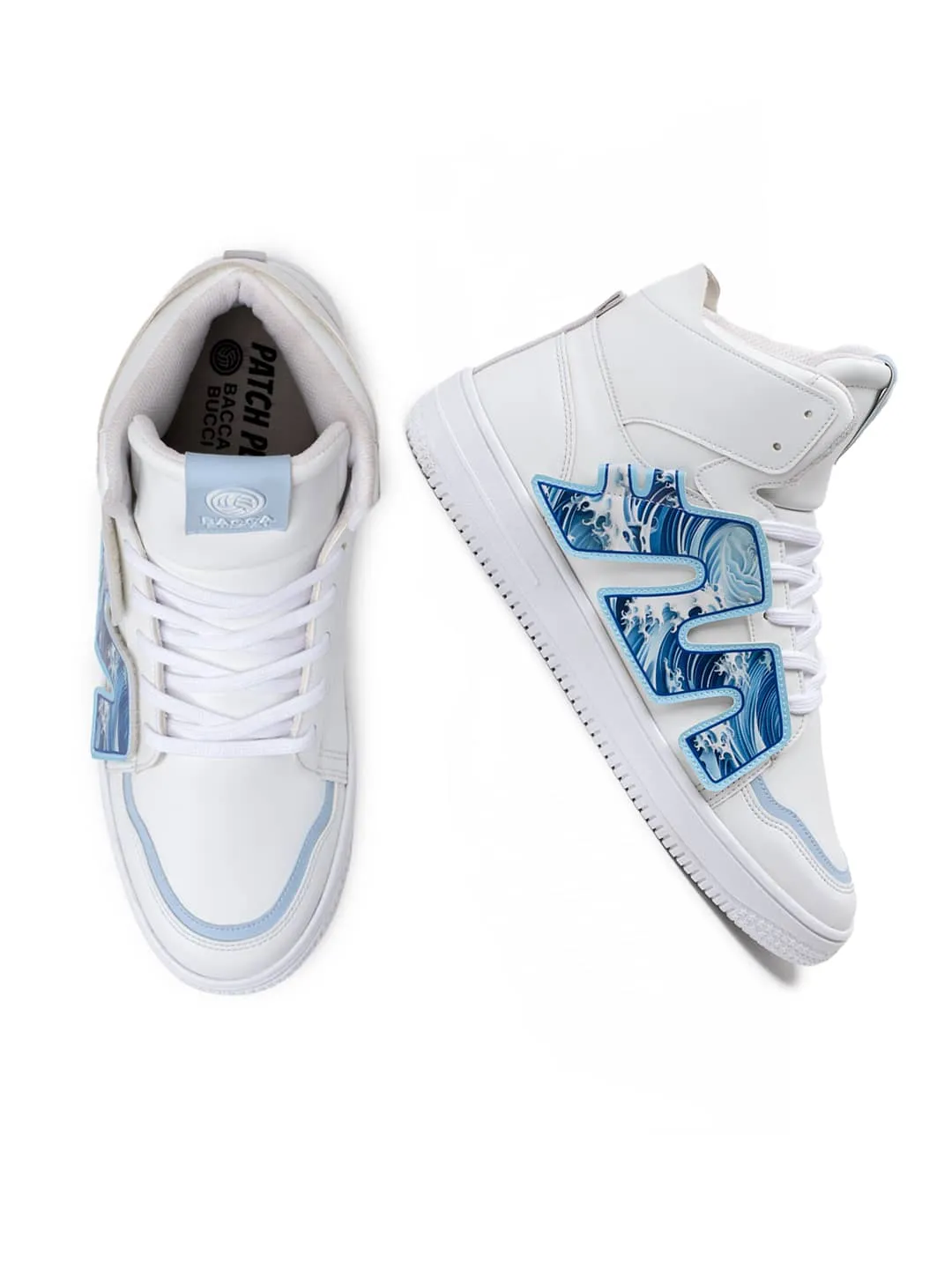 Bacca Bucci Chaussures de Sport Homme à Tige Haute PATCH-PLAY