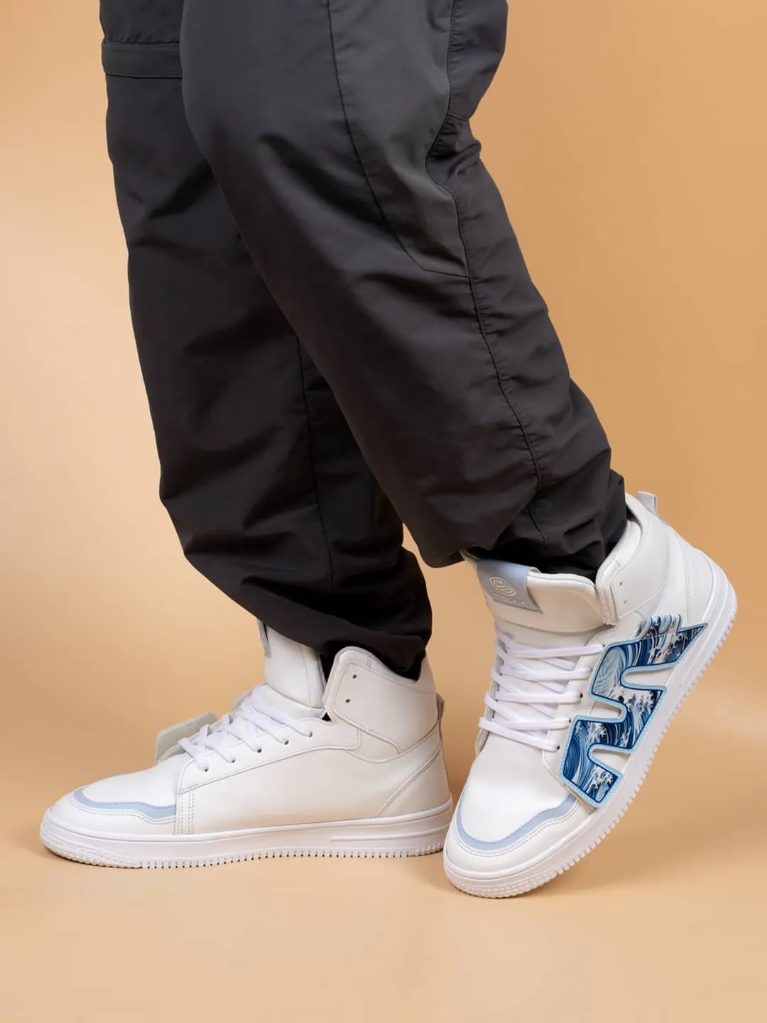 Bacca Bucci Chaussures de Sport Homme à Tige Haute PATCH-PLAY