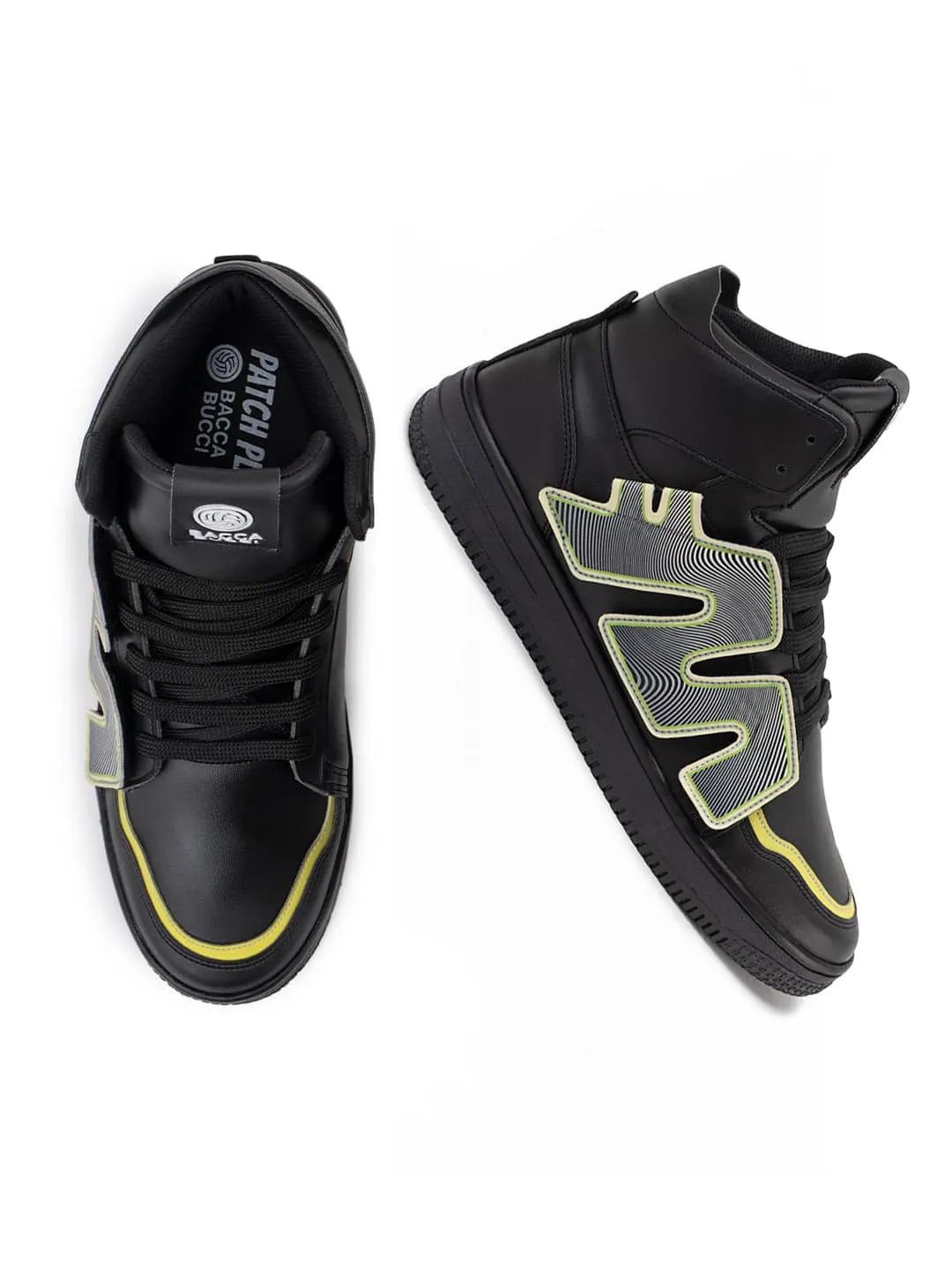 Bacca Bucci Chaussures de Sport Homme à Tige Haute PATCH-PLAY