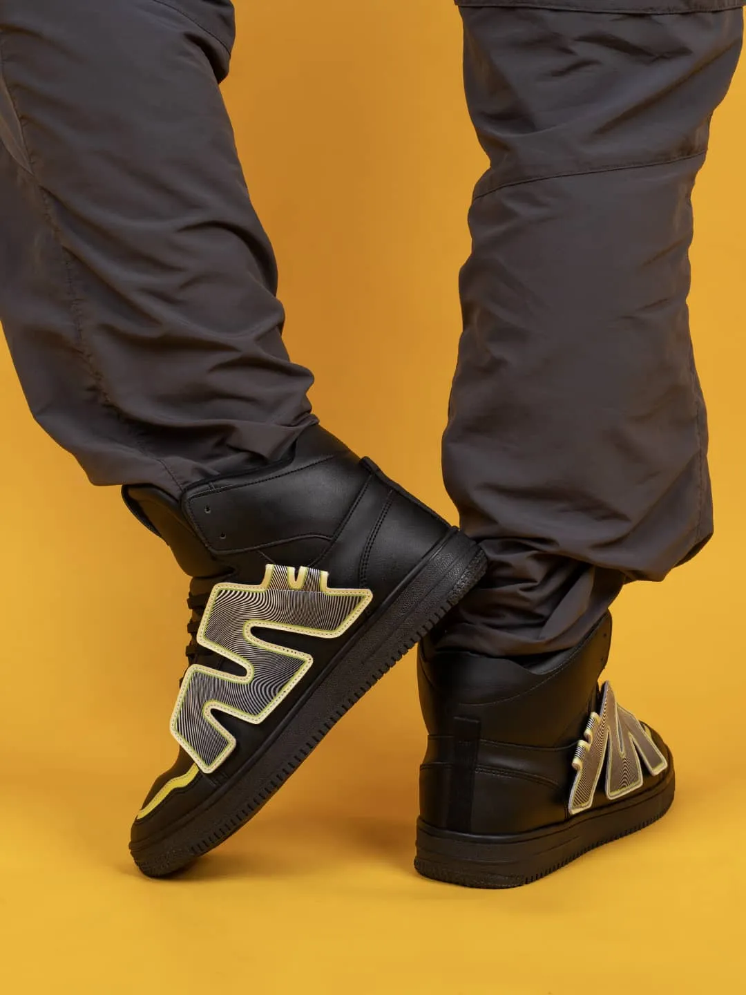 Bacca Bucci Chaussures de Sport Homme à Tige Haute PATCH-PLAY