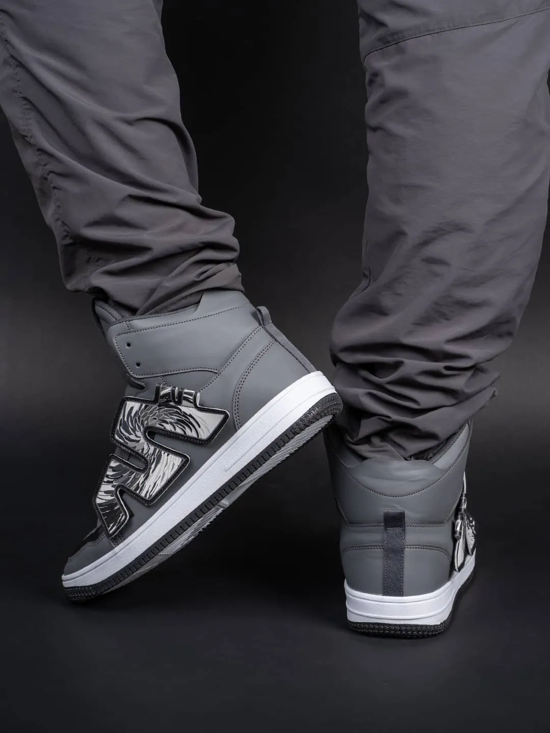 Bacca Bucci Chaussures de Sport Homme à Tige Haute PATCH-PLAY