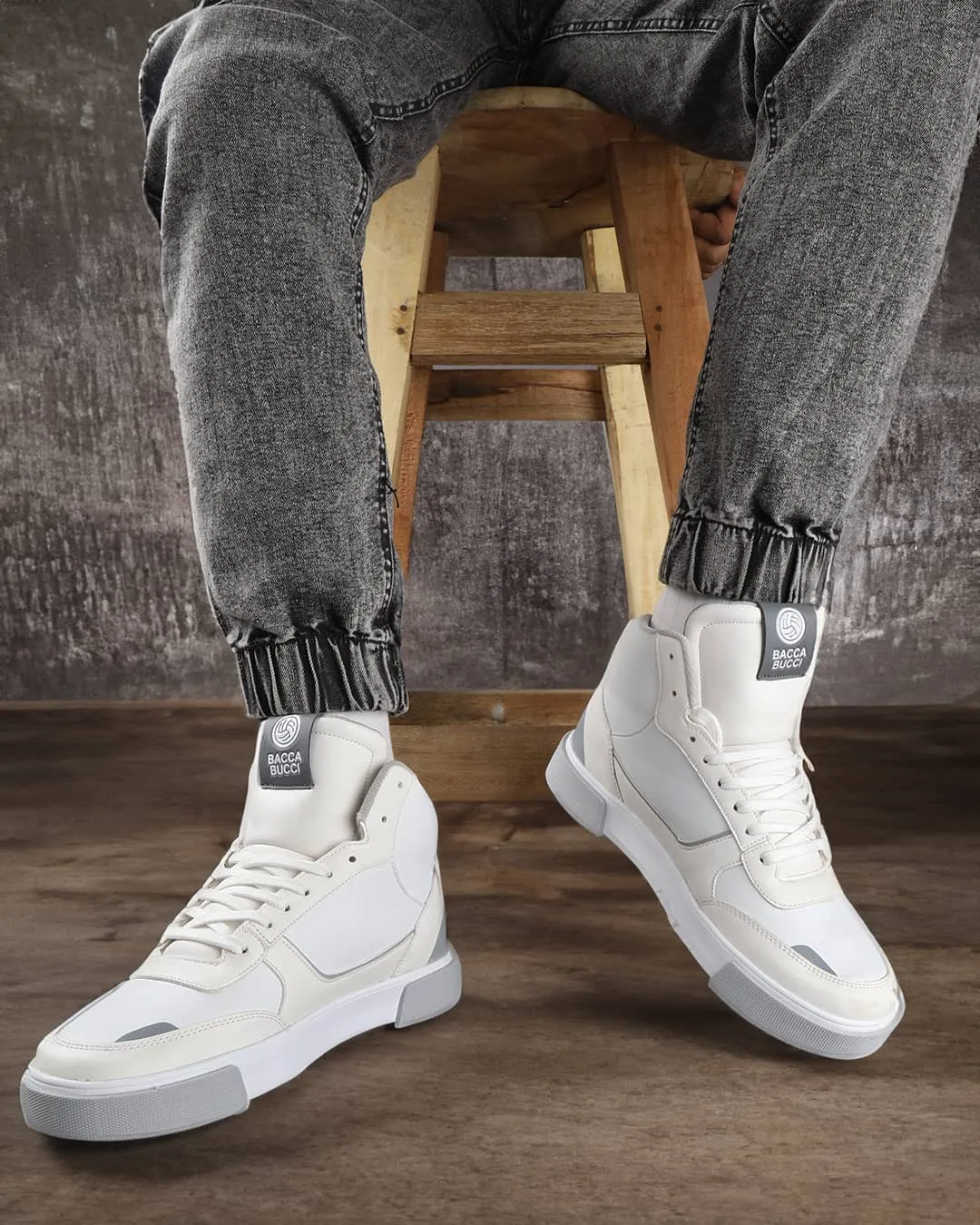 Bacca Bucci Chaussures de Sport Hautes SKYLINE SOARER pour Hommes - Élégance Style Gen Z