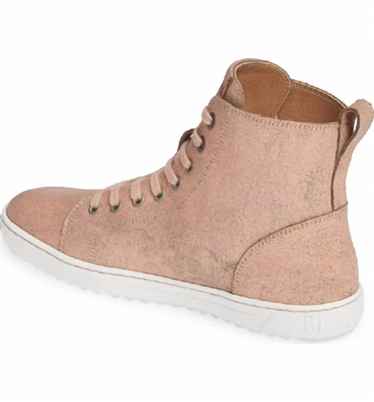 Botte Bartlett à Lacets - Largeur Standard en Rose Métallisé