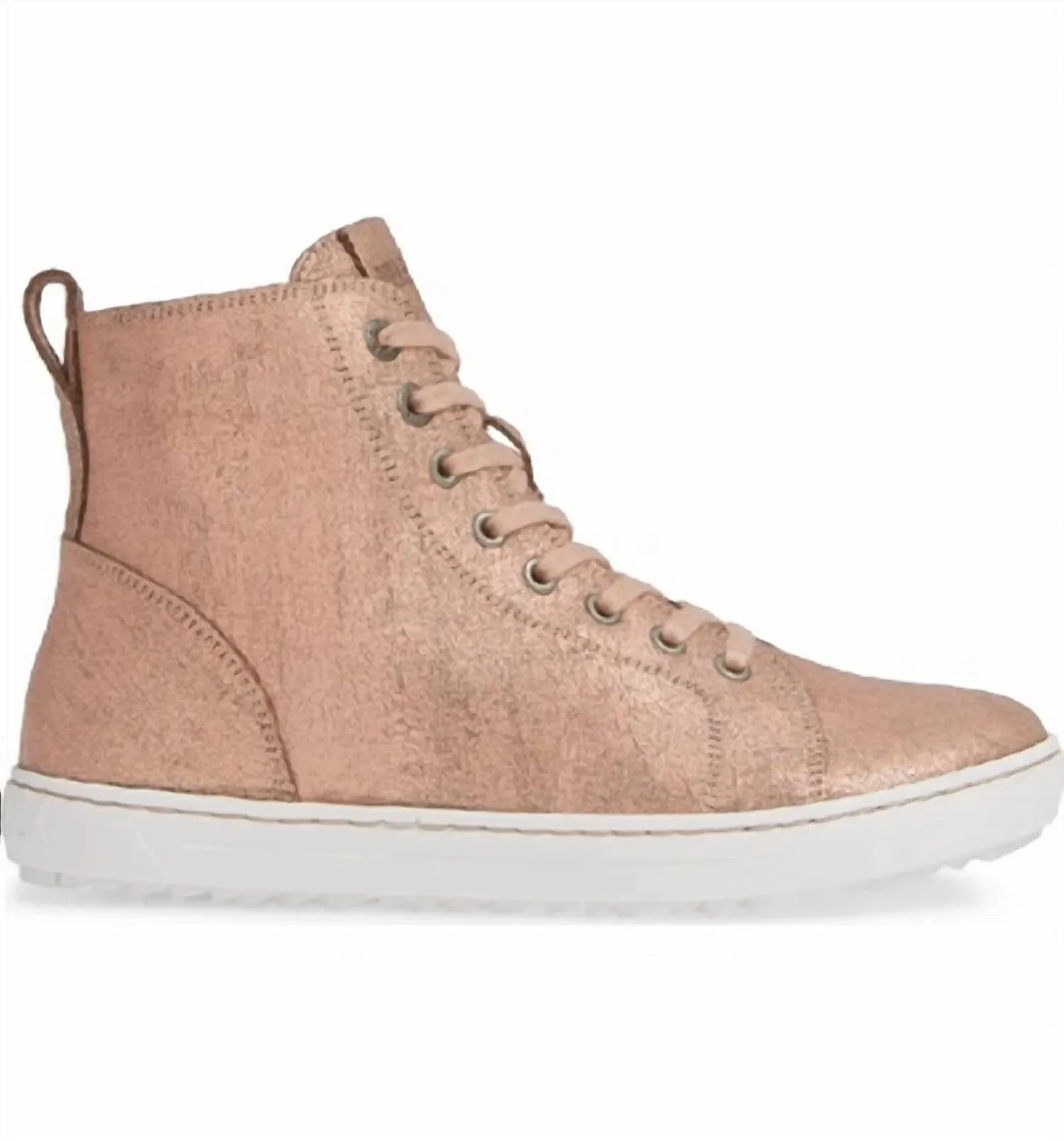Botte Bartlett à Lacets - Largeur Standard en Rose Métallisé