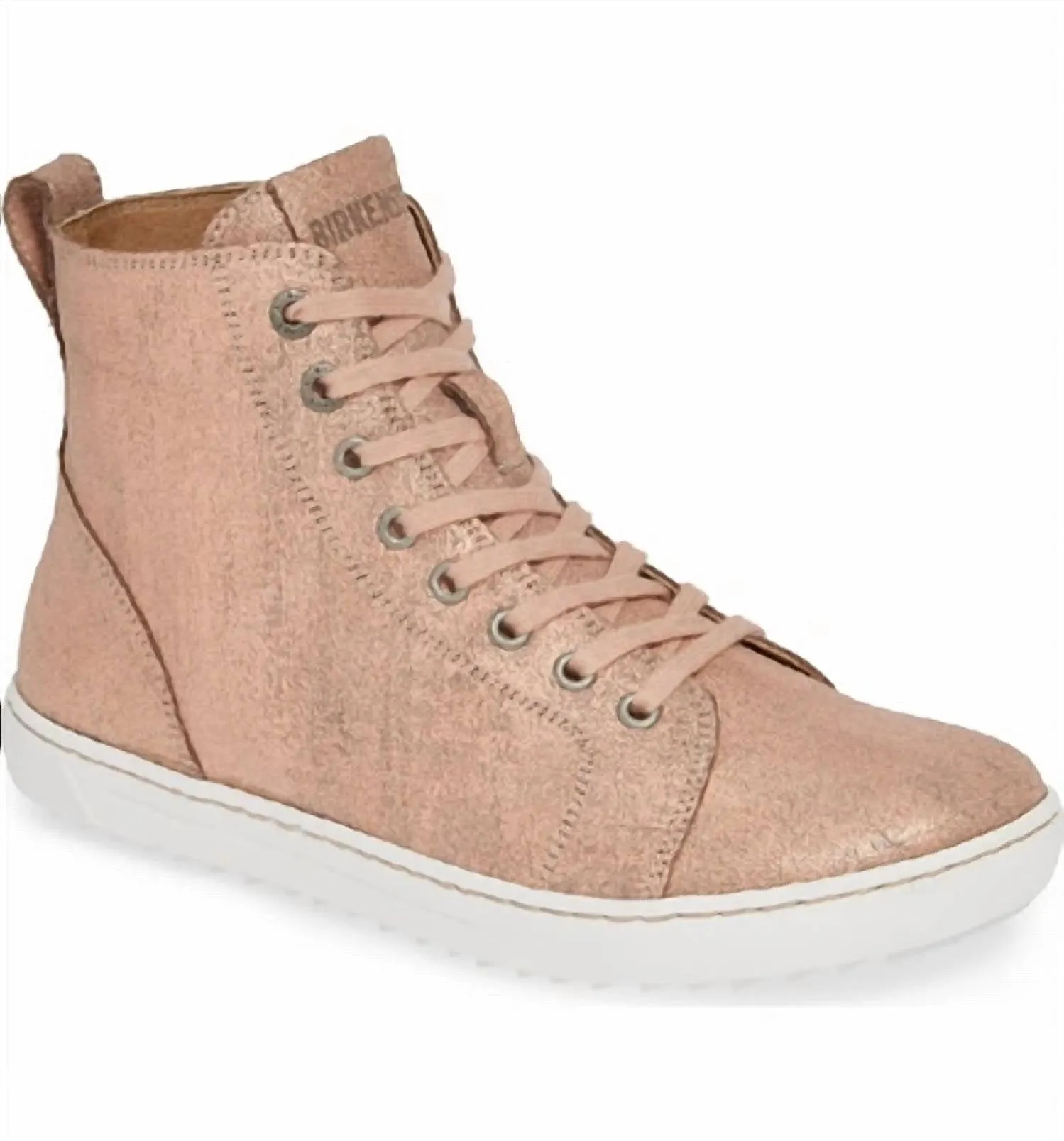 Botte Bartlett à Lacets - Largeur Standard en Rose Métallisé