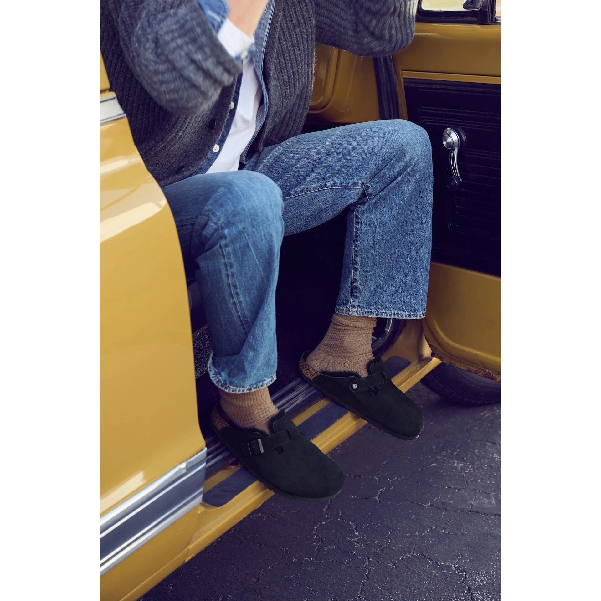 BIRKENSTOCK BOSTON DOUBLÉ DE MOUTON UNISEXE
