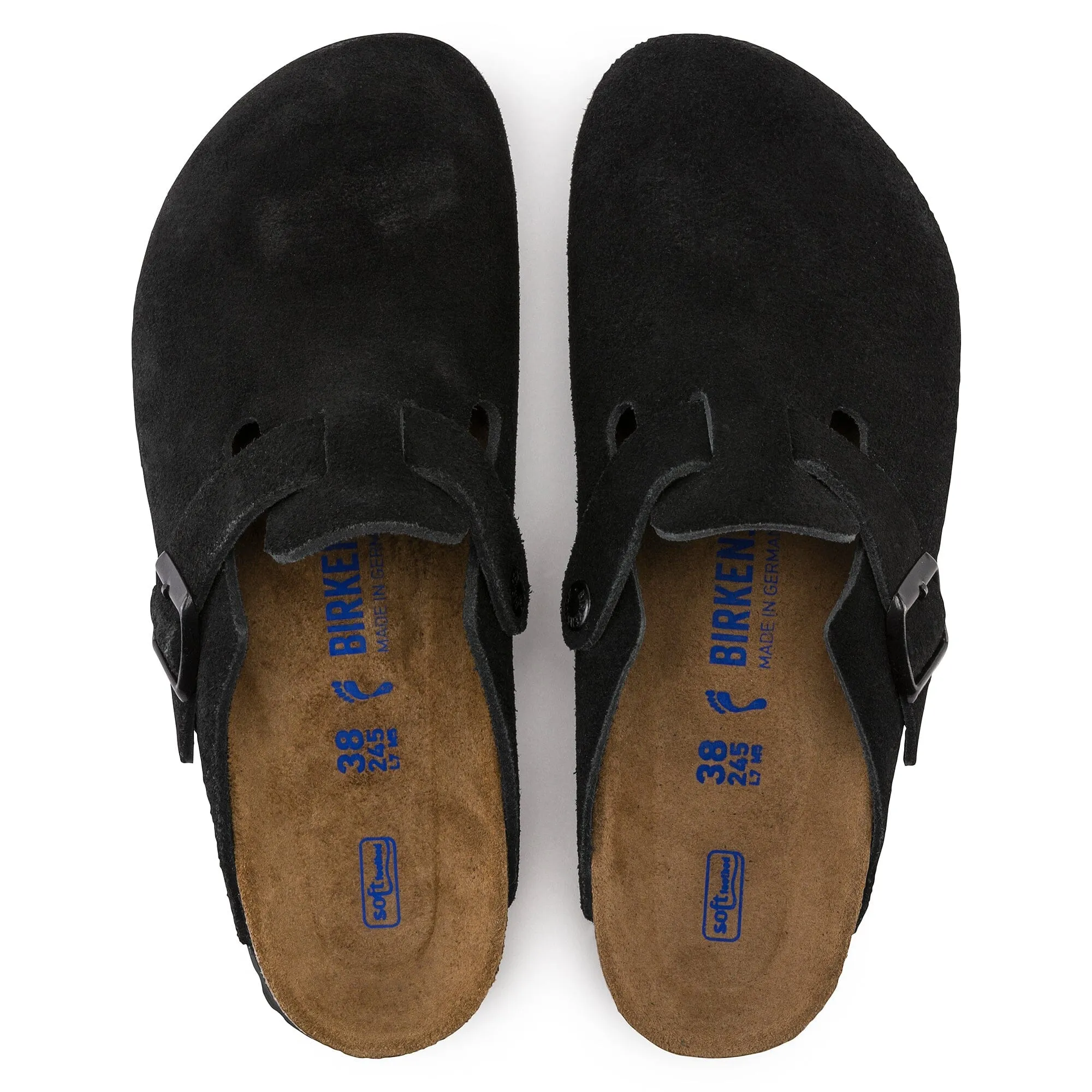 BIRKENSTOCK BOSTON SOFT FOOTBED SUÈDE UNISEX MOYEN ET LARGE