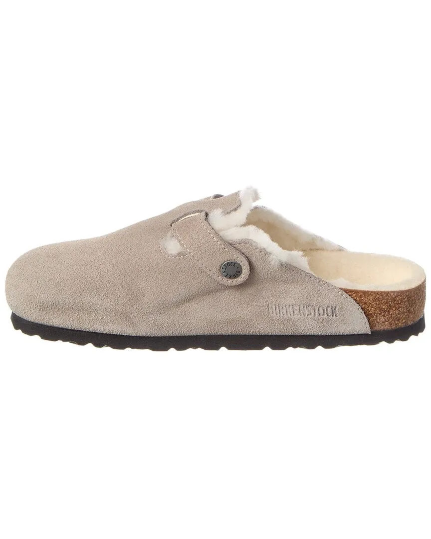 Birkenstock Boston VL en daim et fourrure
