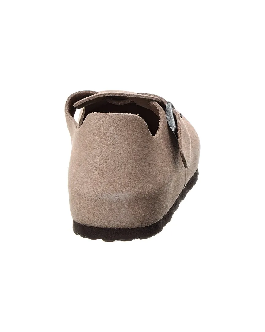 Birkenstock London BS Sabot en Suédine à Coupe Étroite