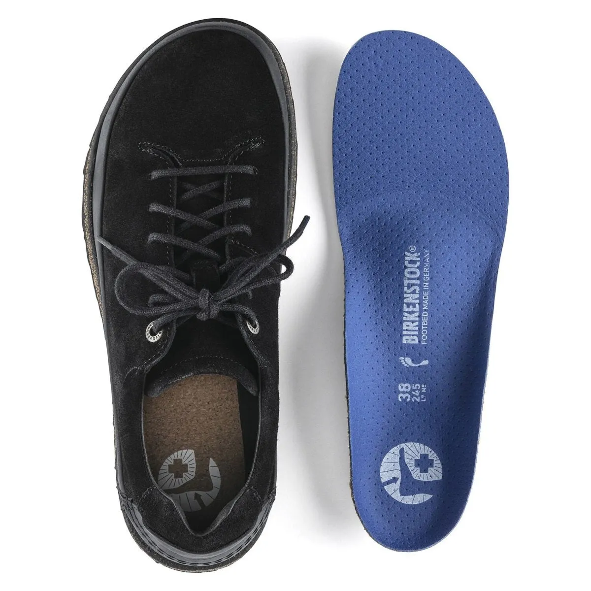 Birkenstock Hommes Honnef Bas Noir Suède