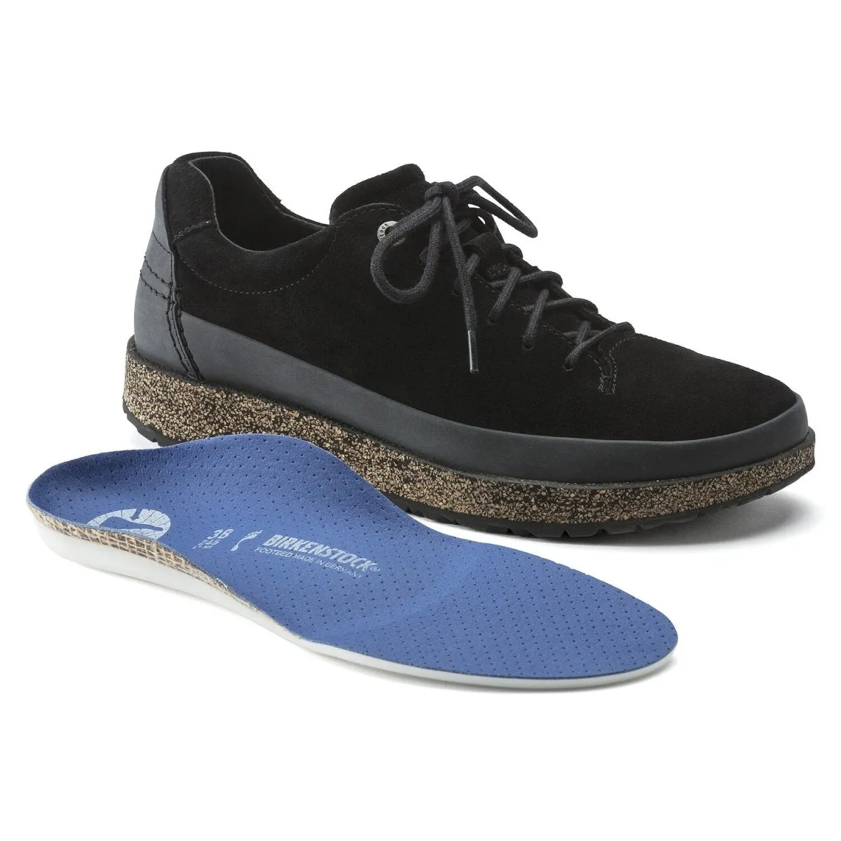 Birkenstock Hommes Honnef Bas Noir Suède