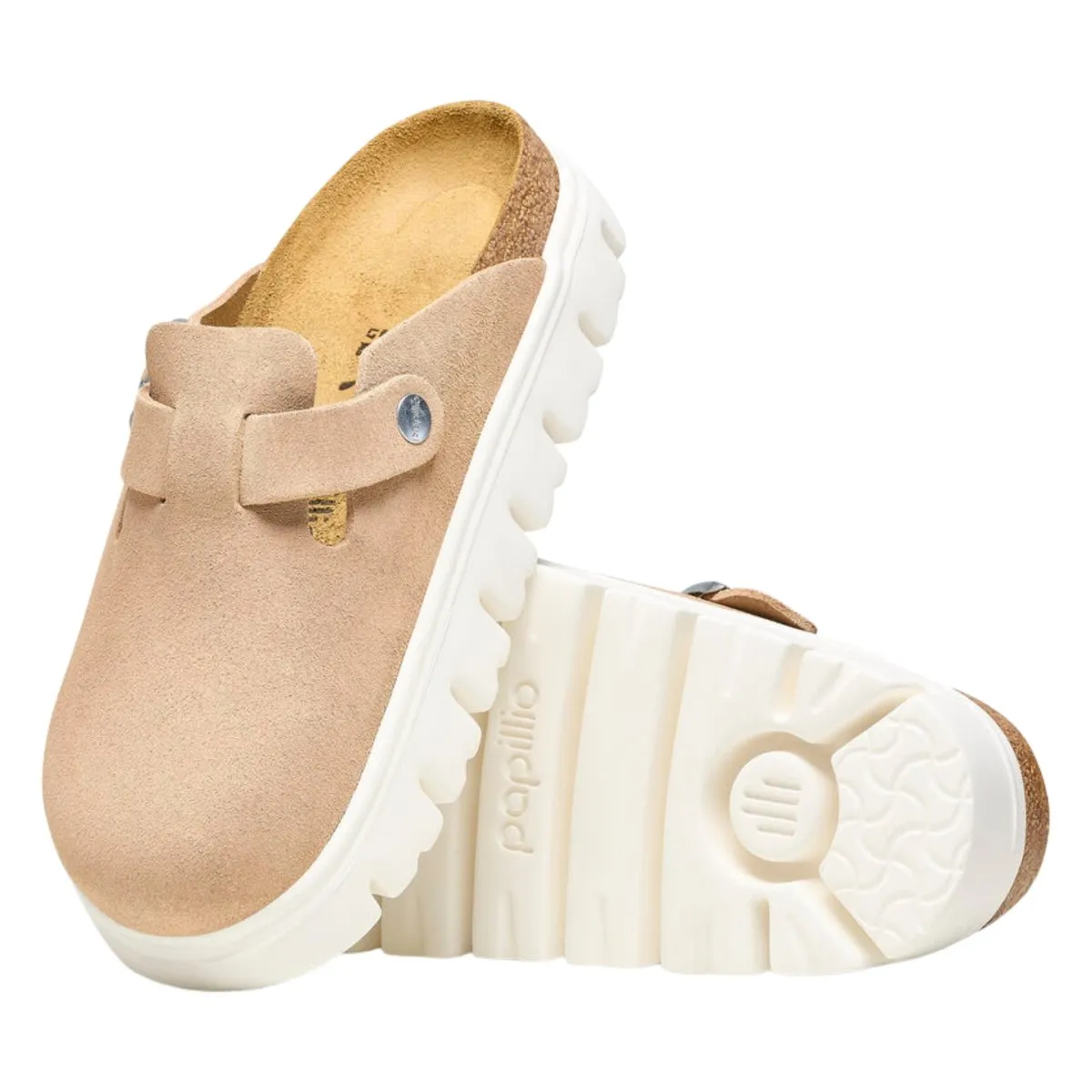 Birkenstock Boston pour Femme - Sandales épaisses et chaudes en daim