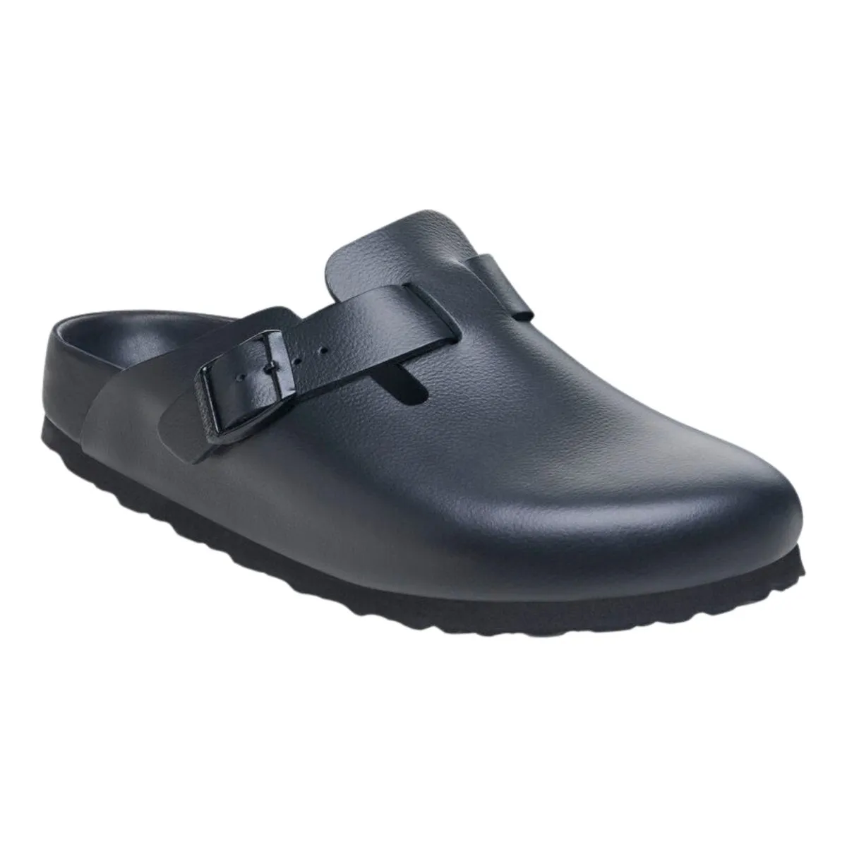 Birkenstock Femme Boston Cuir Noir Exquis