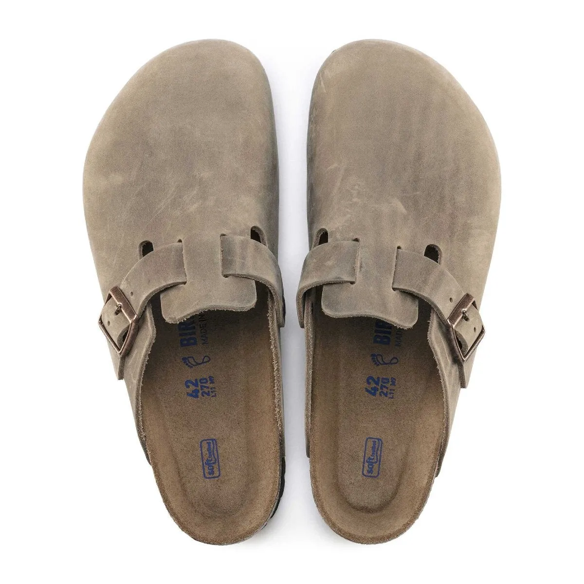 Birkenstock Femme Boston Semelle SOFT Tabac Huilé