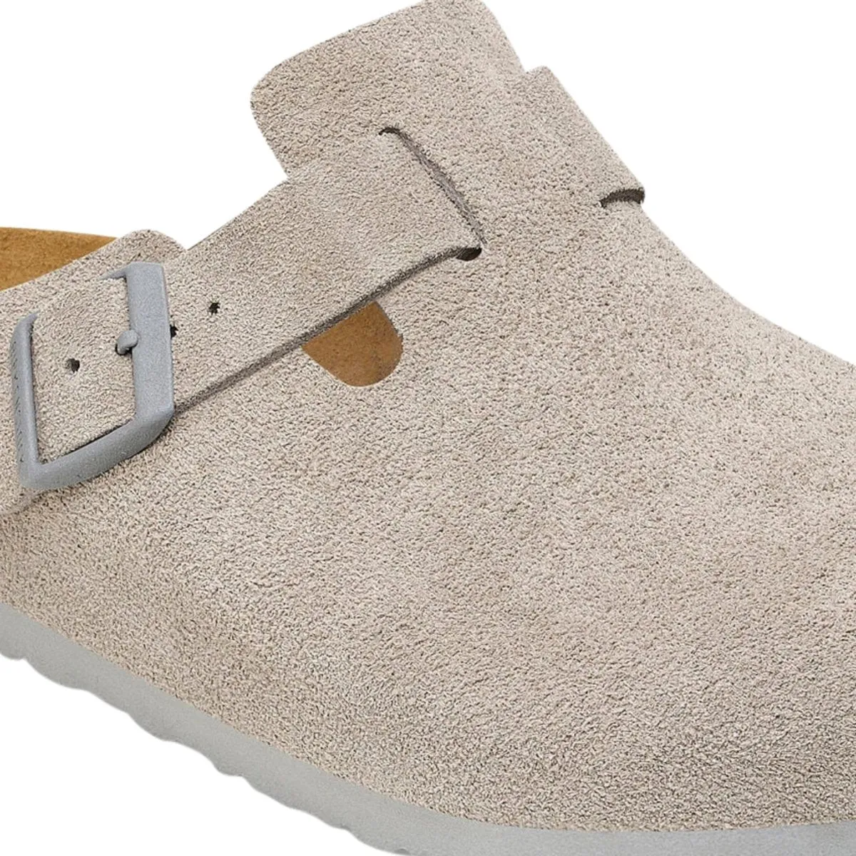 Birkenstock Boston en daim Stone Coin pour femme