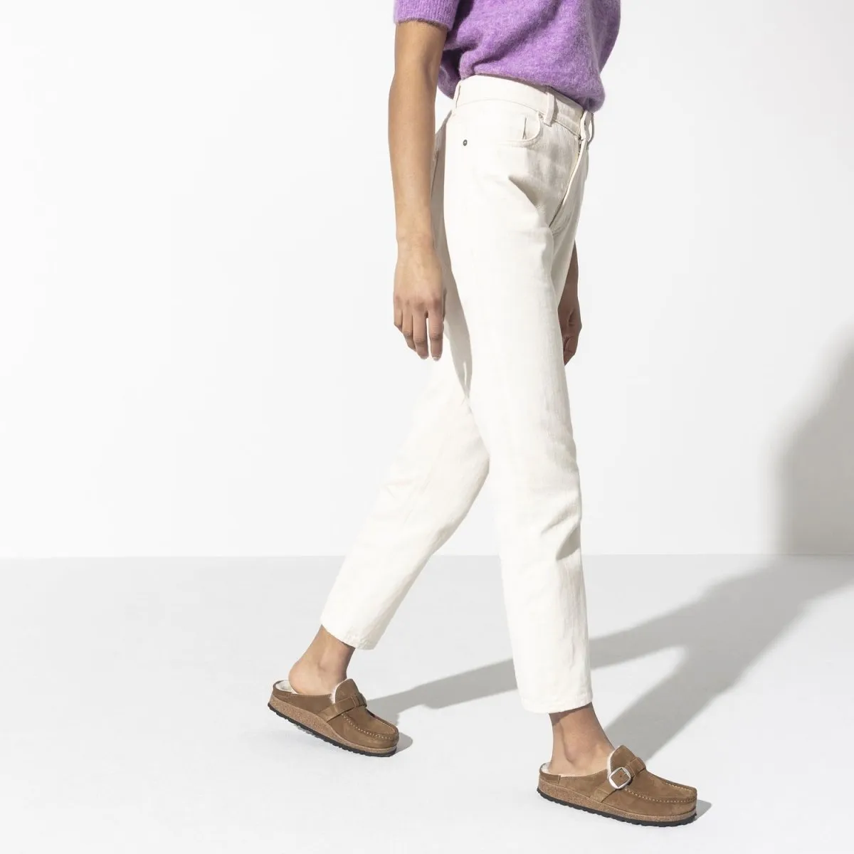 Birkenstock Femmes Buckley Doublure en Mouton Thé