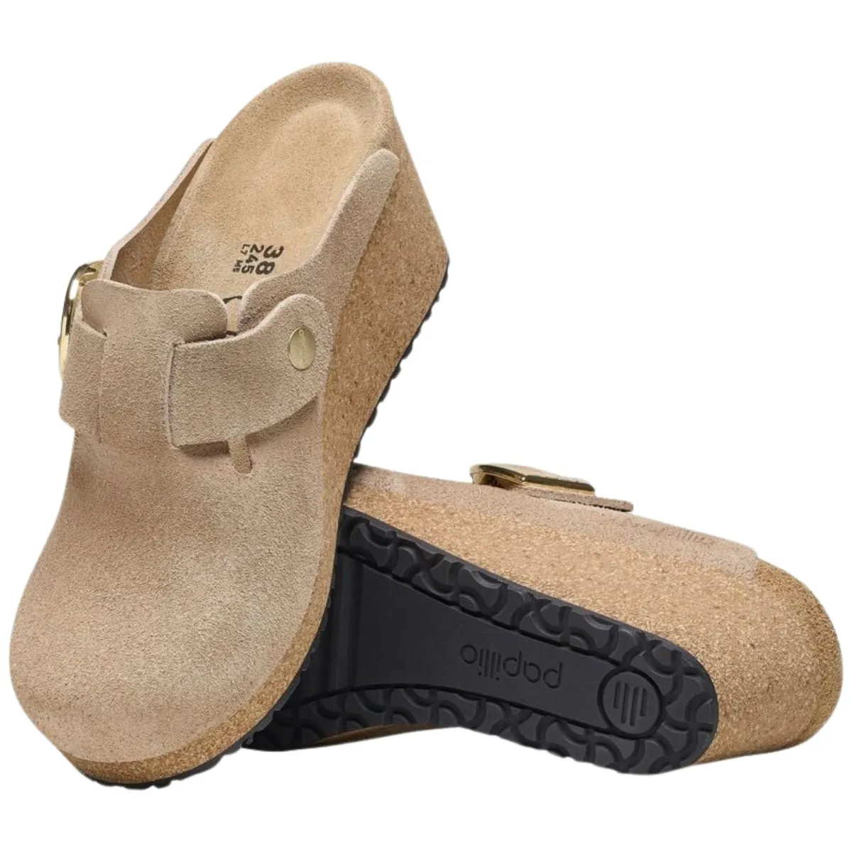 Birkenstock Femme Fanny Doublé Suédé Cuir