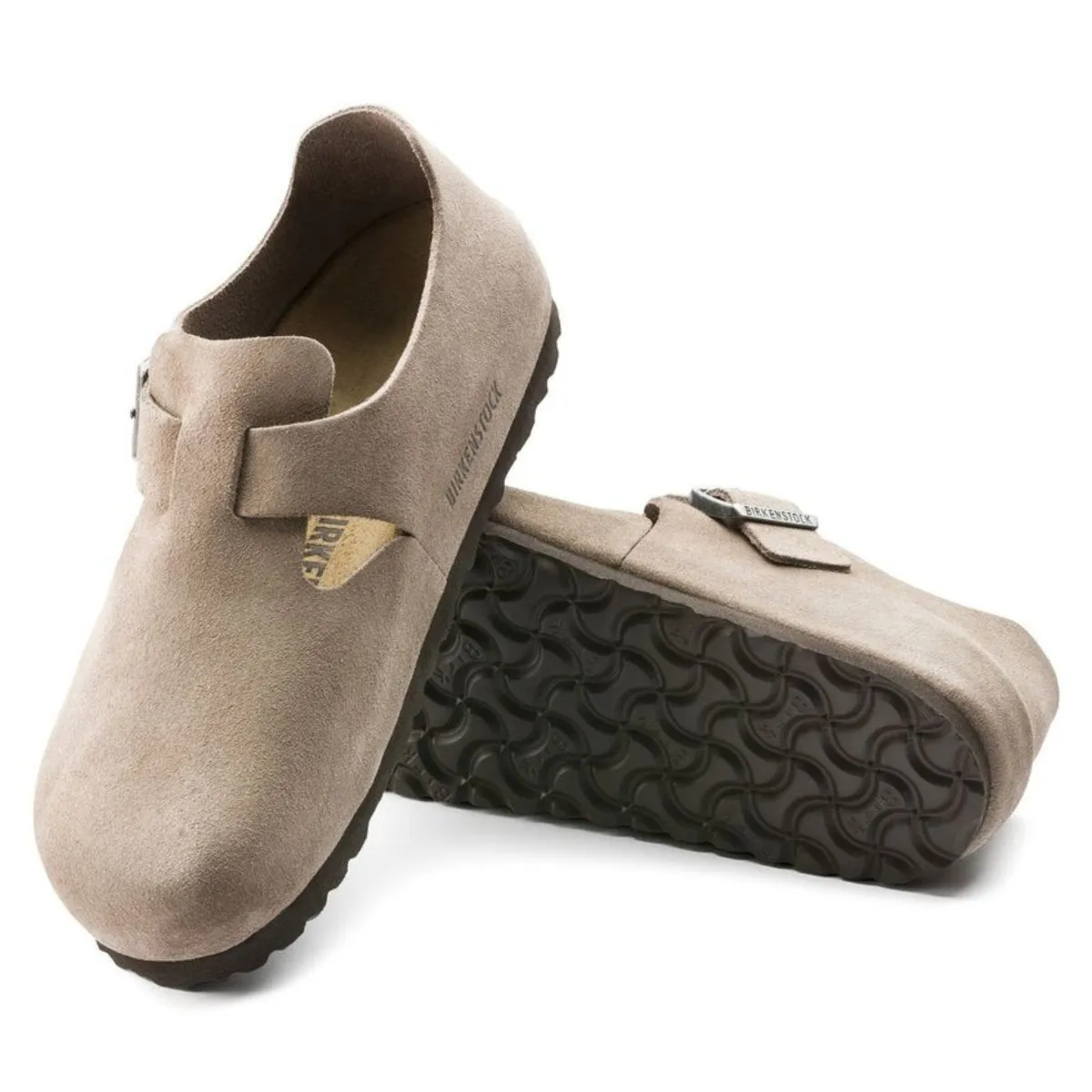 Birkenstock Femmes London Suède Taupe