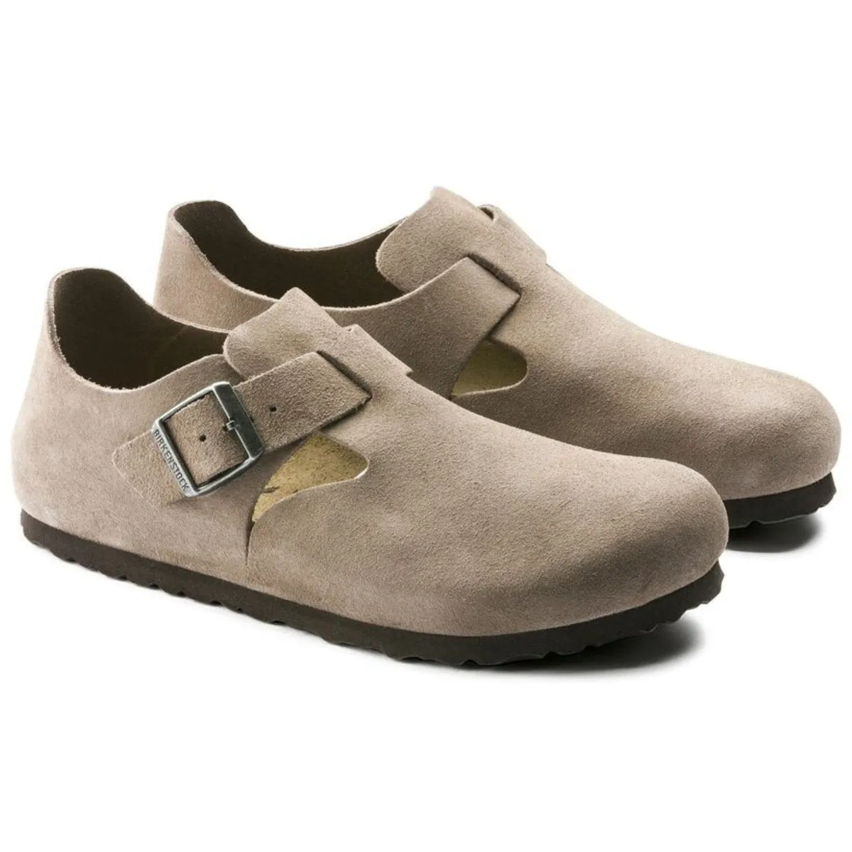 Birkenstock Femmes London Suède Taupe