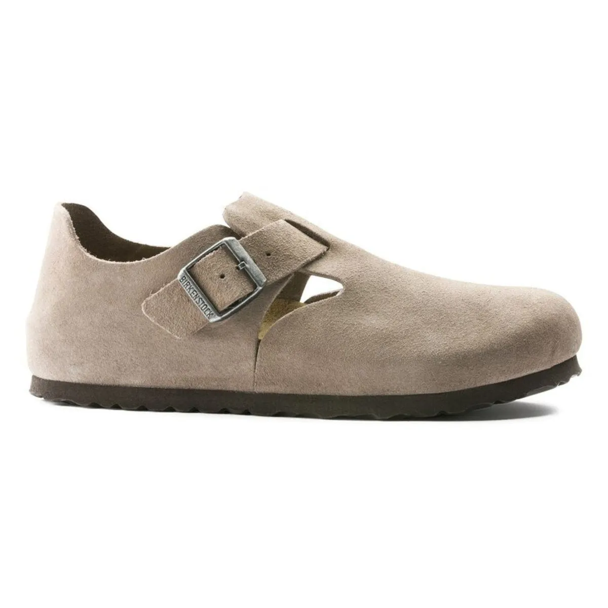 Birkenstock Femmes London Suède Taupe