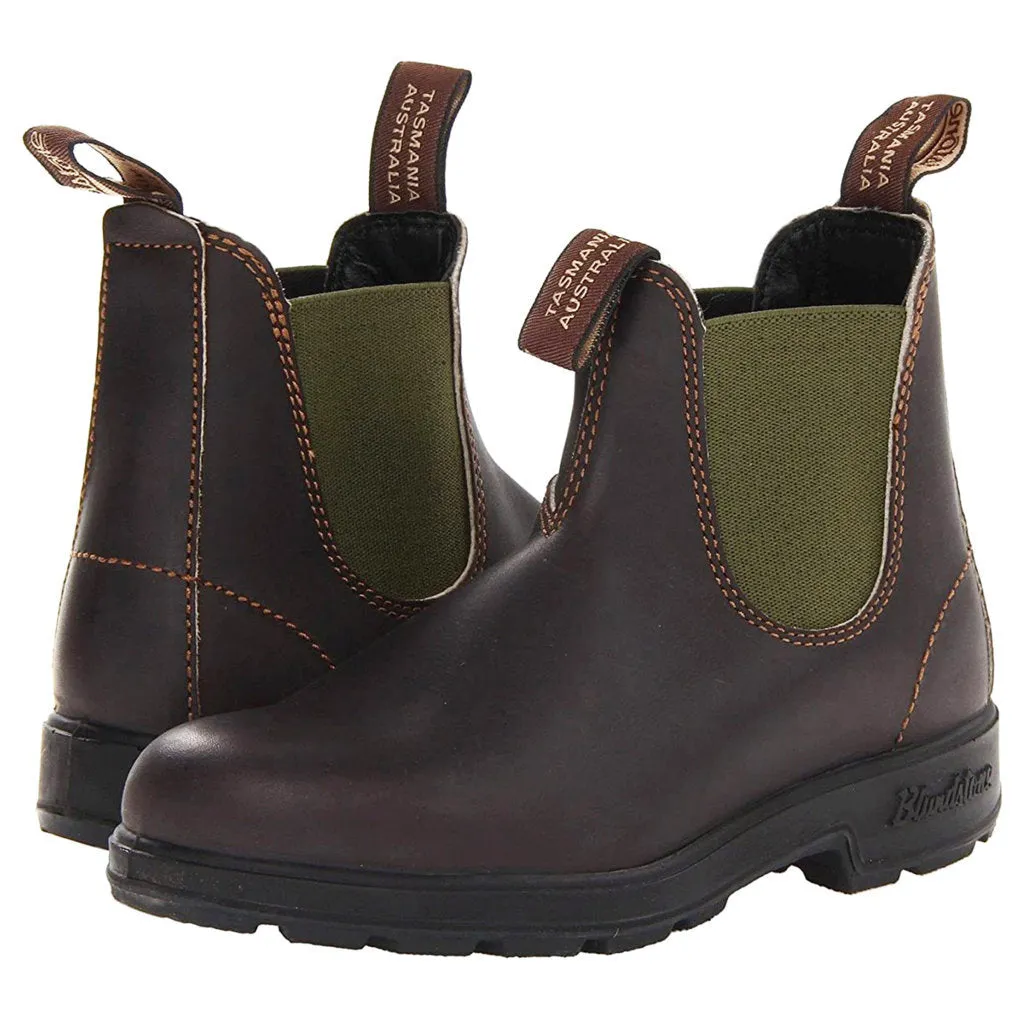 Bottes Chelsea unisex résistantes à l'eau en cuir Blundstone 519