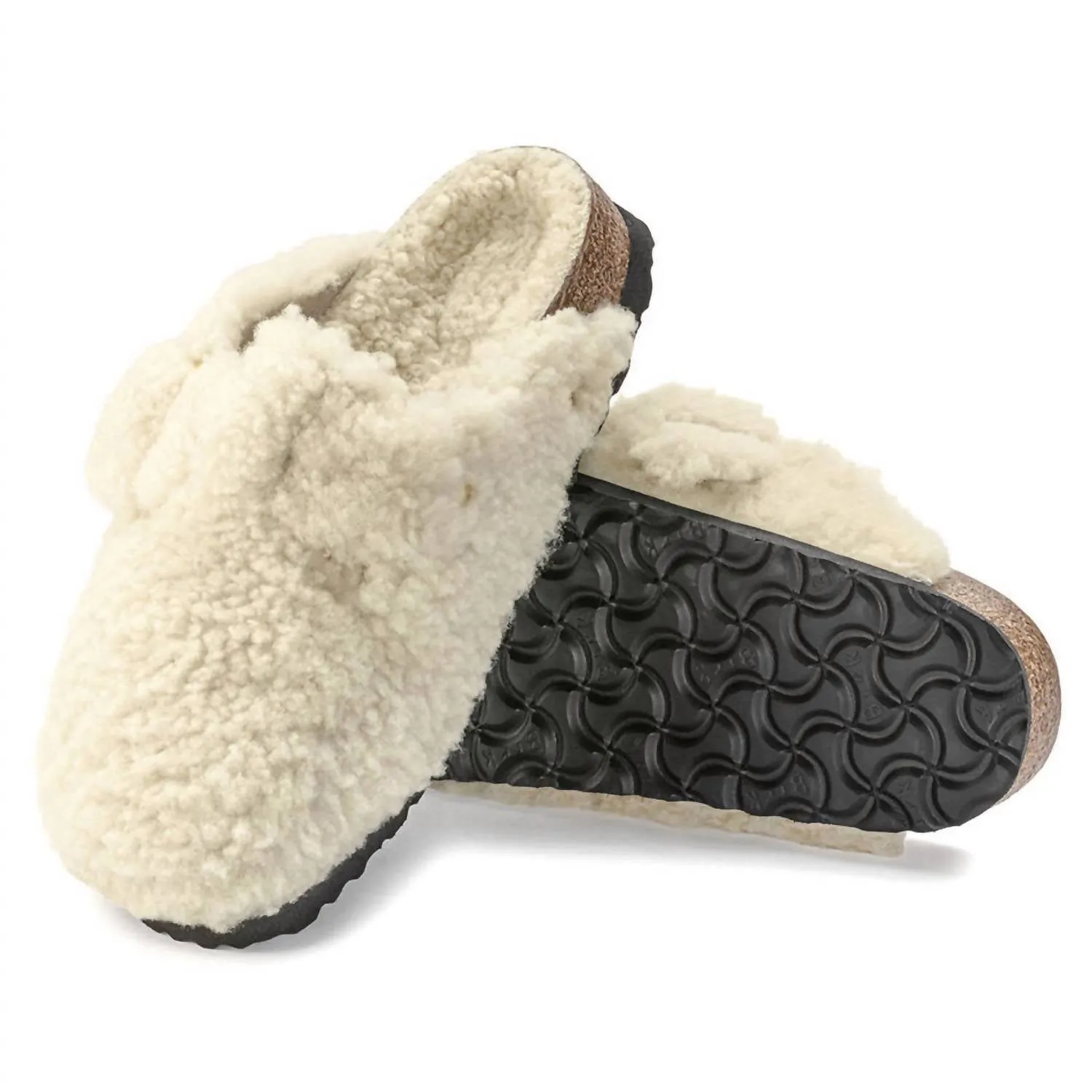 Boston Big Buckle Clogs En T/e Teddy Coquille d'Œuf