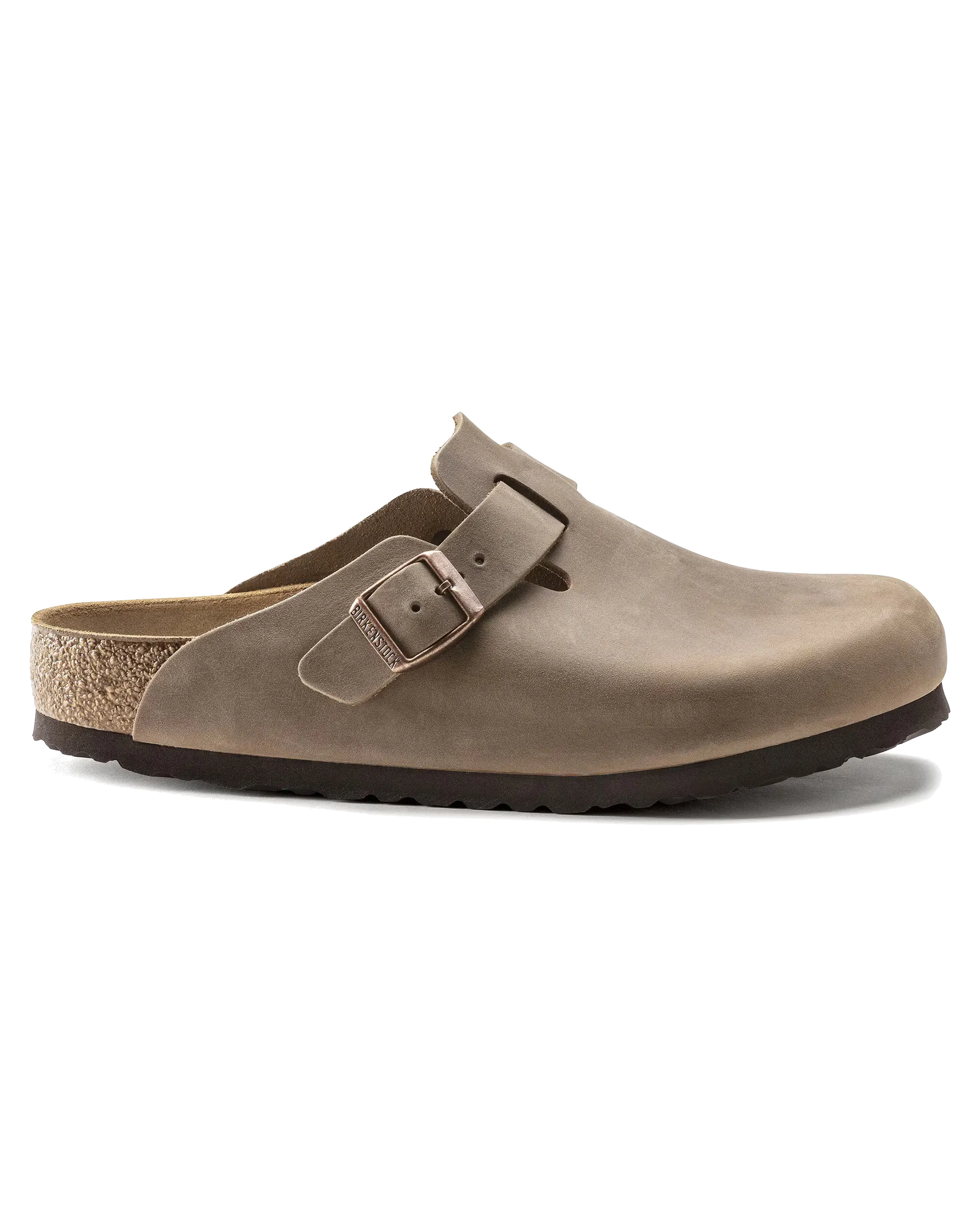 Sandales en cuir naturel Boston huilées en brun tabac