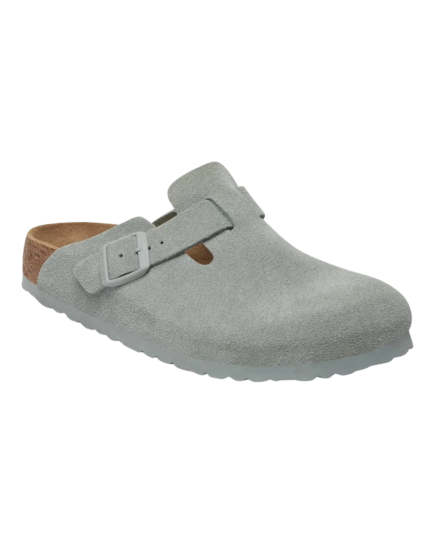 Sandales en daim Boston en sauge pure