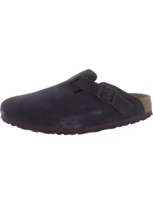 Boston Womens Leather Slide Clogs
