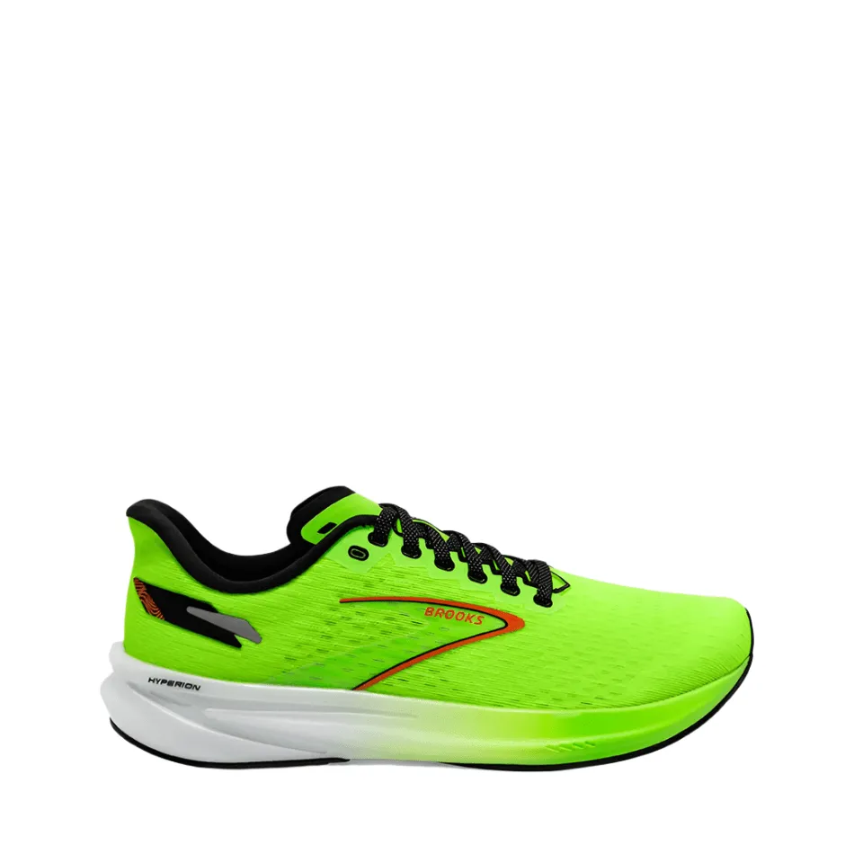 Chaussures de course Brooks Men's Hyperion en vert/blanc AW23