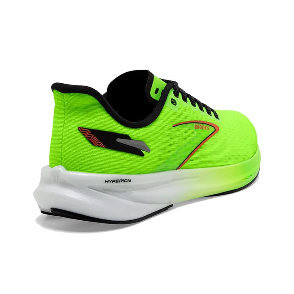 Chaussures de course Brooks Hyperion pour hommes en vert/blanc AW23