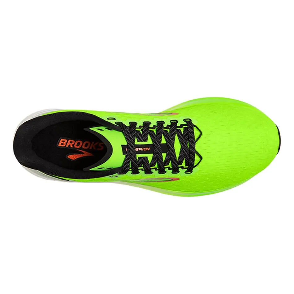 Chaussures de course Brooks Men's Hyperion en vert/blanc AW23