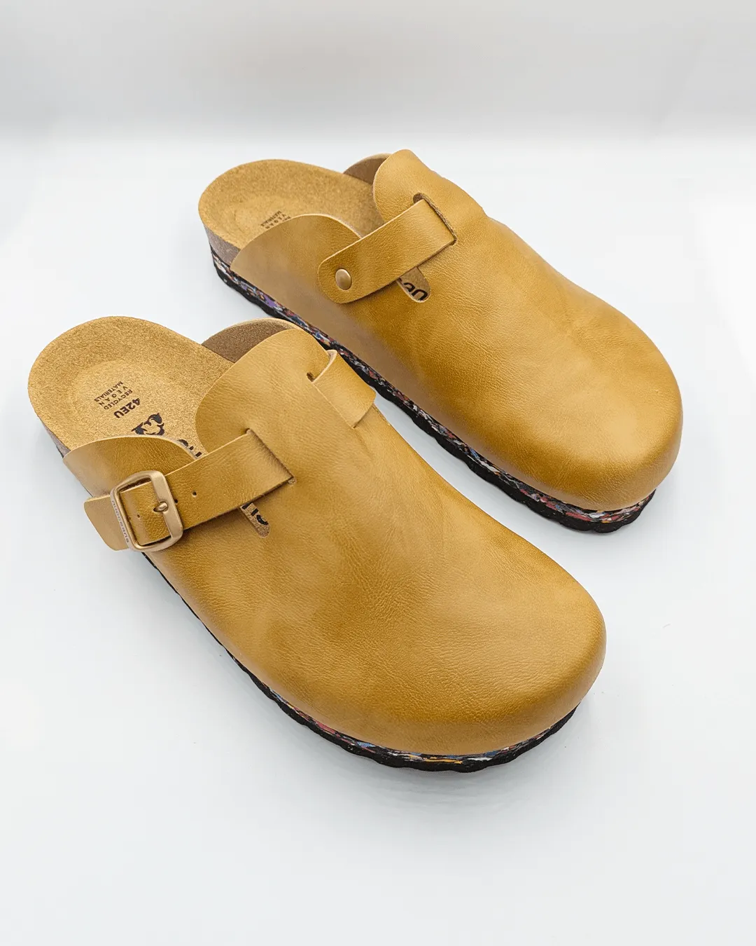 Clogs unisex en simili-cuir vegan Bruxelles | Marron